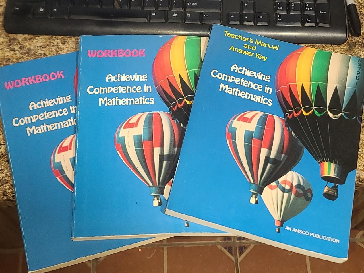 Amsco N446T Achieving Competence in Mathematics Teacher’s Manual/Key & Workbooks