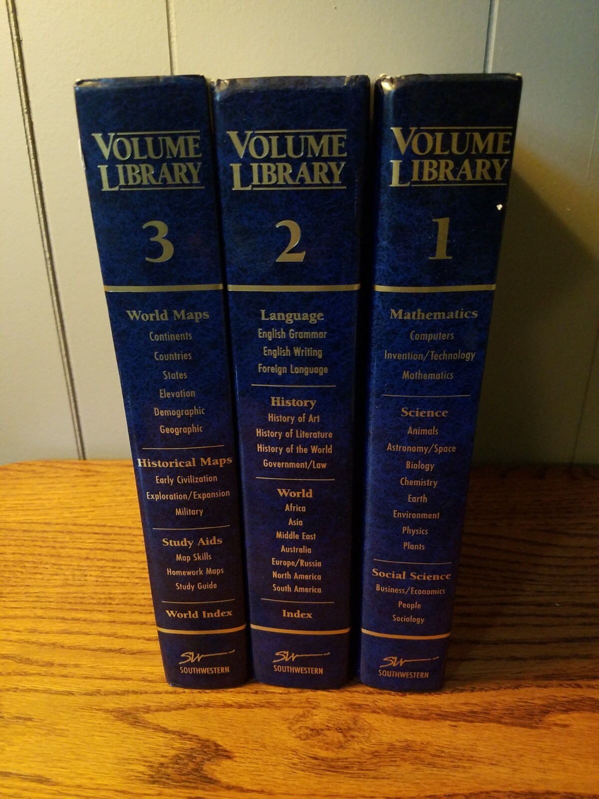 Southwestern Volume Library 2001 Set of 3 Hardcover