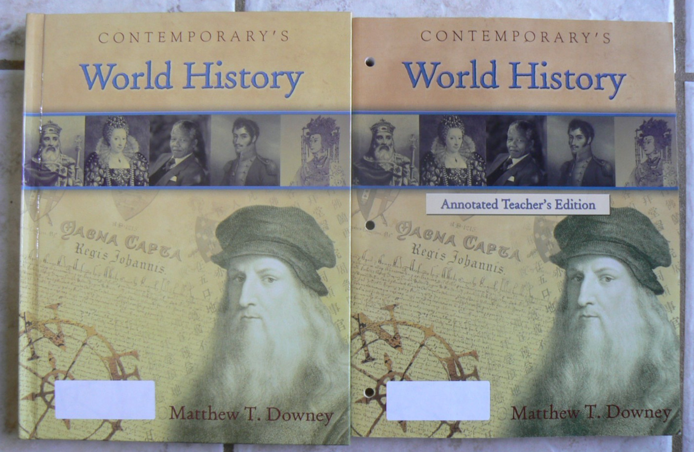 Contemporary’s WORLD HISTORY, Text & TE & NEW CD-Rom, Matthew T.Downey, 2006