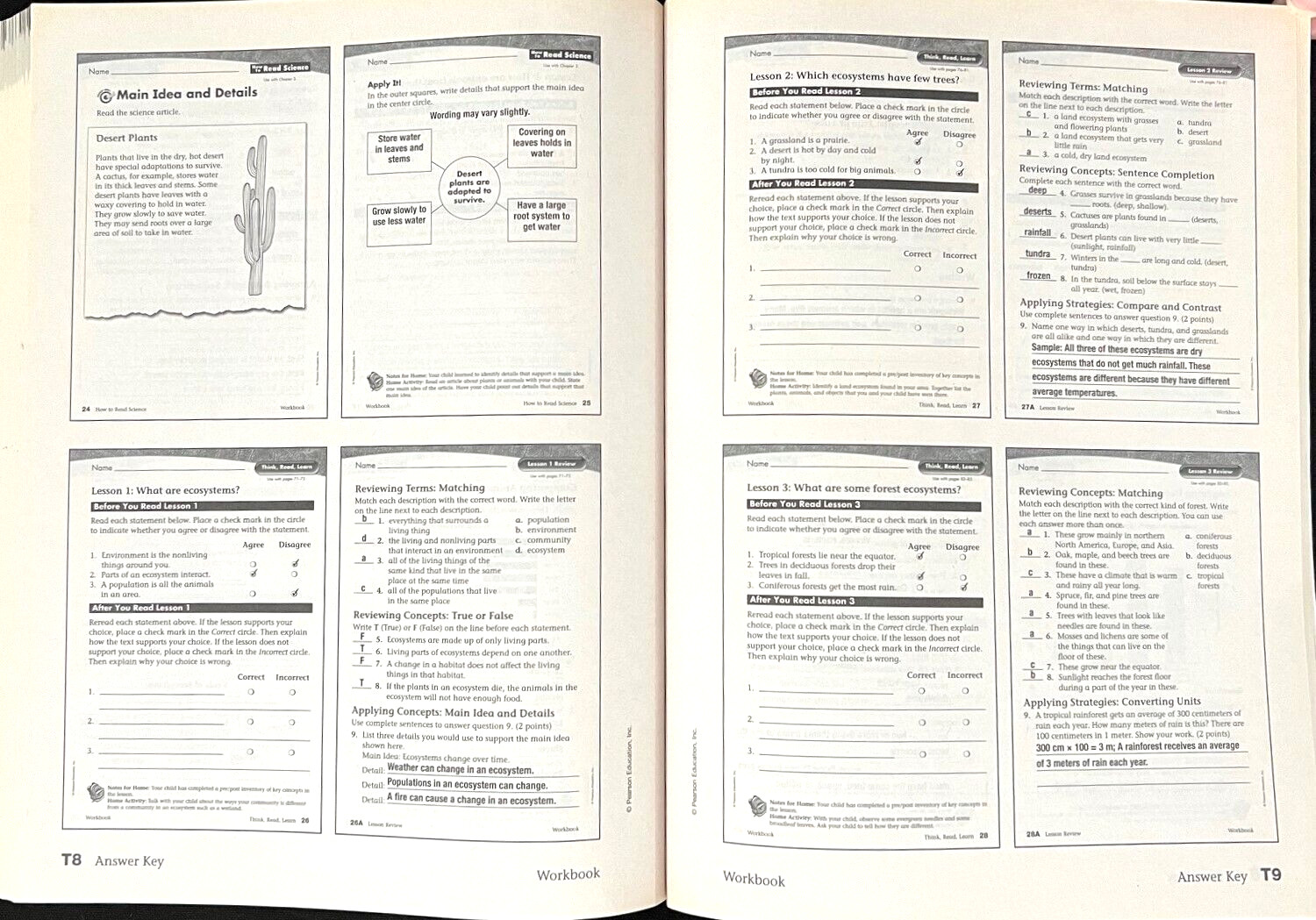 3rd Grade – SCIENCE – WORKBOOK – TEACHER GUIDE (2005, Scott Foresman)
