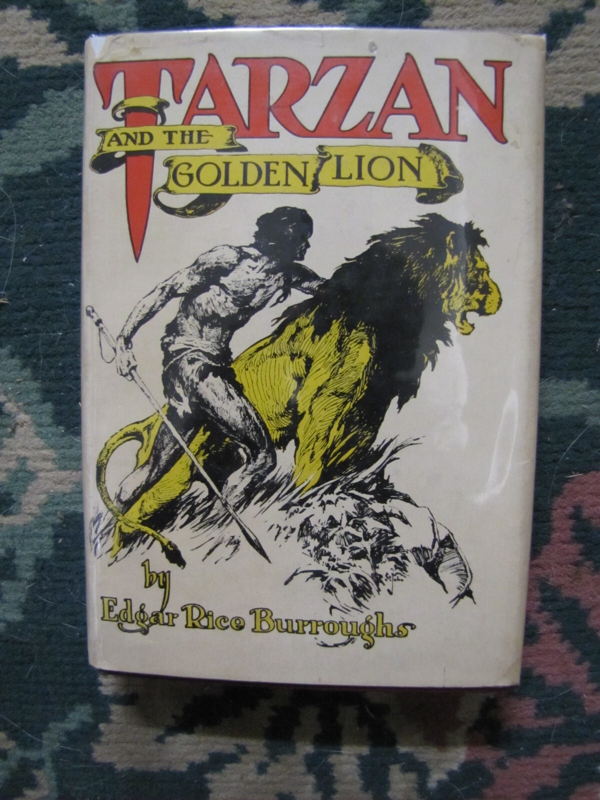 Tarzan And The Golden Lion by Edgar Rice Burroughs G&D Wartime reprint