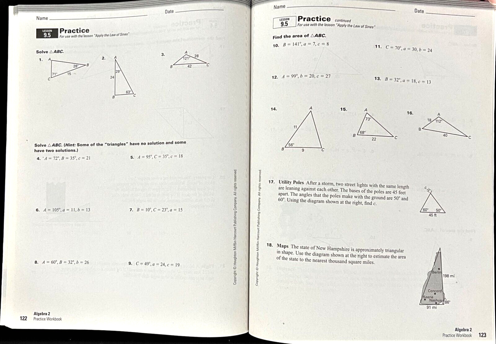 (Larson) ALGEBA 2 – REMEDIATION & PRACTICE WORKBOOKS (2 books) 1e (2011)
