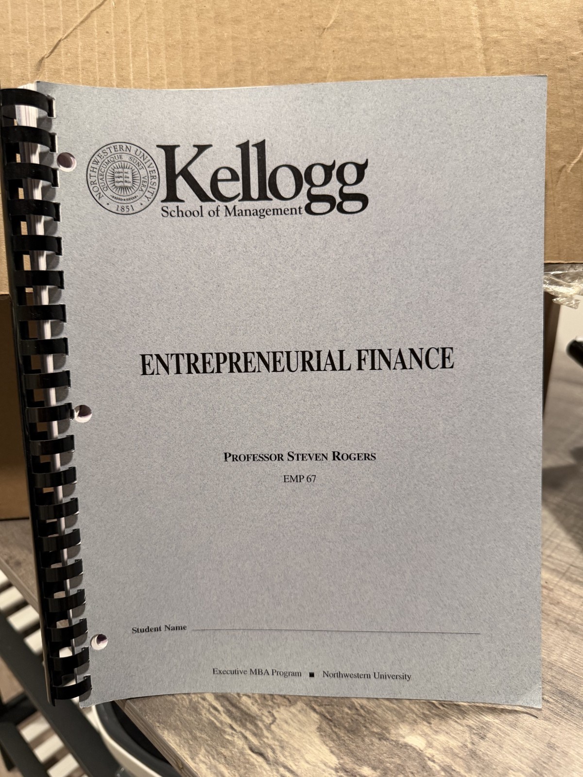 Kellogg Executive MBA Course Binder Collection Northwestern University 30+ Books
