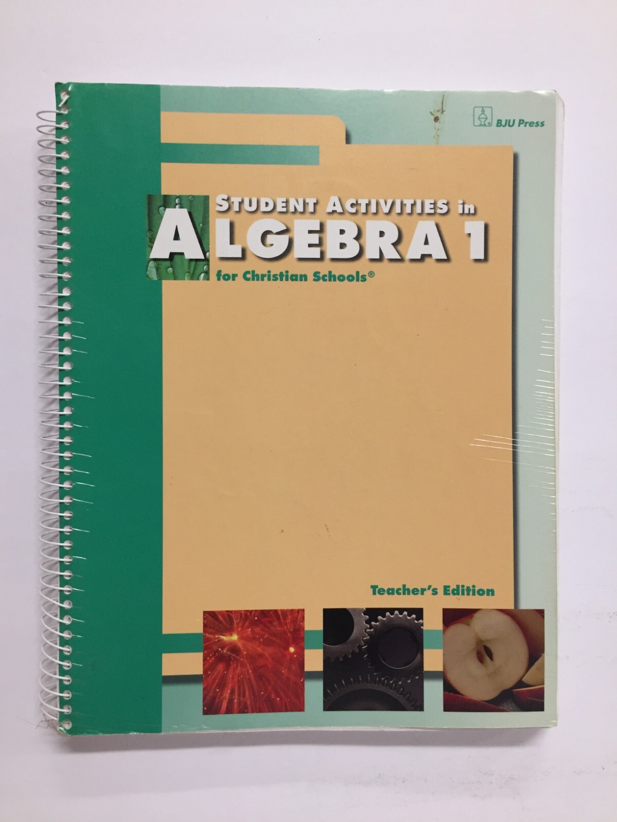 BJU Press Student Activities Algebra 1 Workbook Teacher’s Edition Paperback