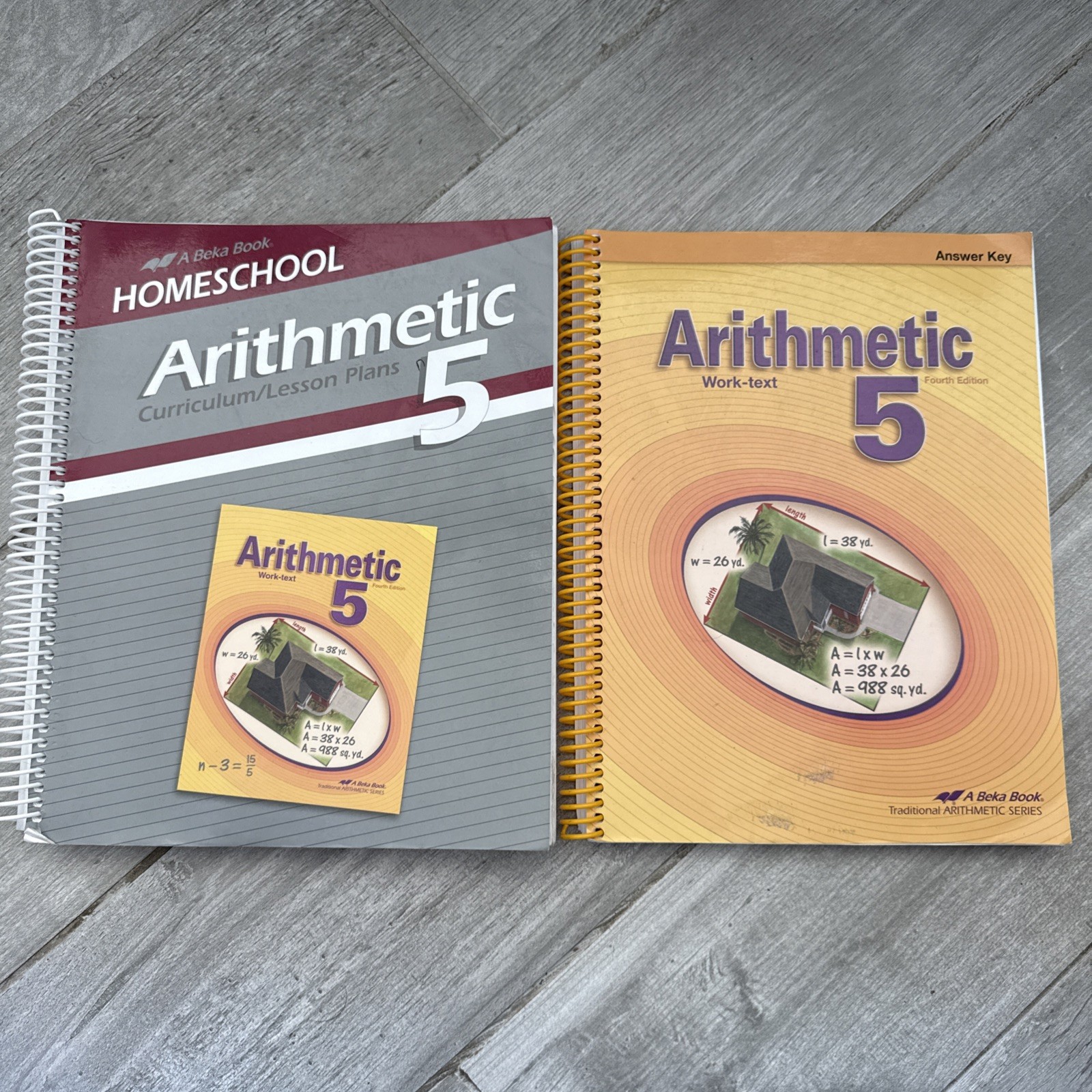 Abeka Arithmetic 5 Work-Text Key +Curriculum Lesson Plans Homeschool 4th Ed.