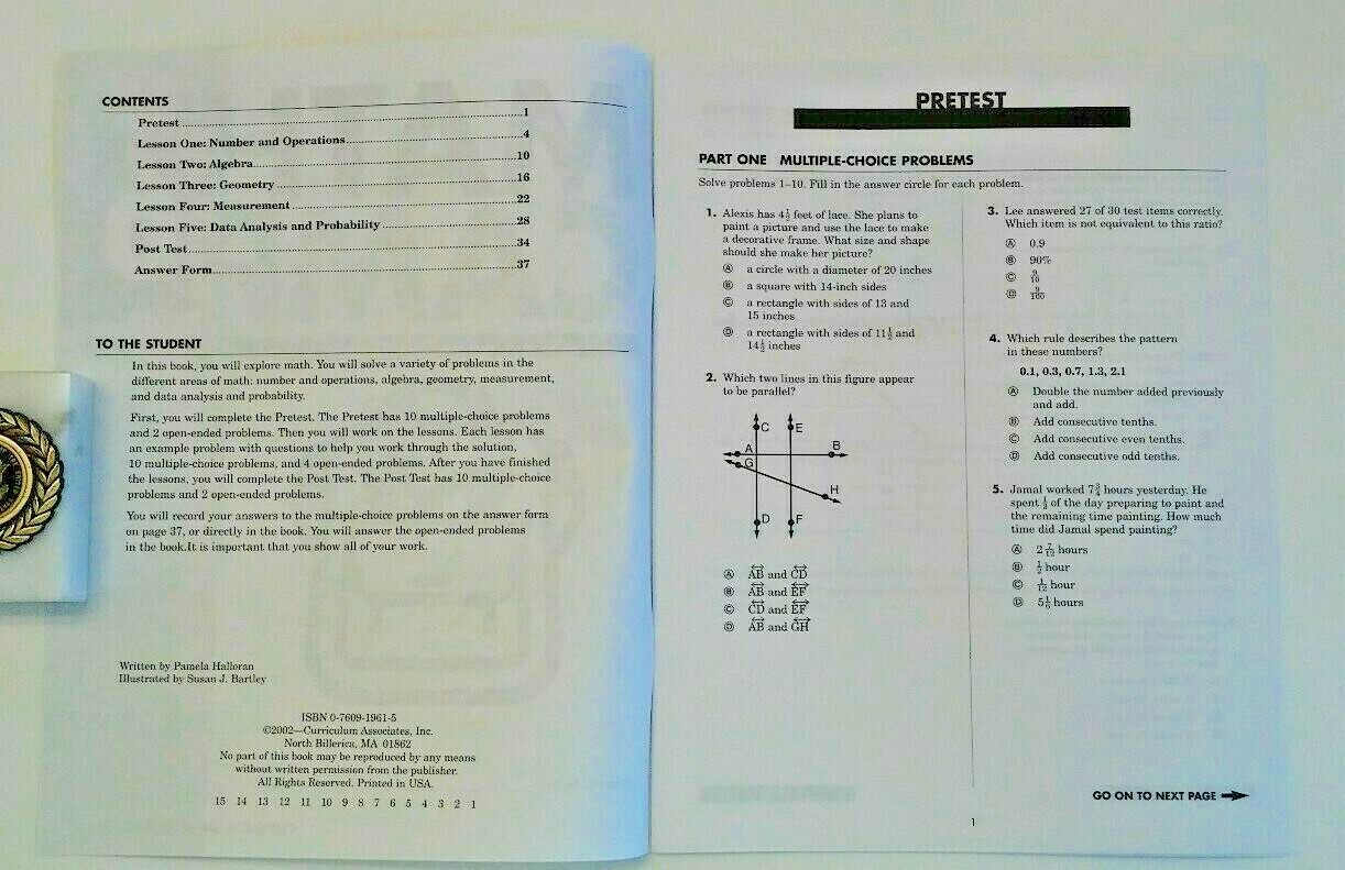 Math Camp! Problem Solving Test Prep Basic Skills Critical Thinking 6th Grade 6+