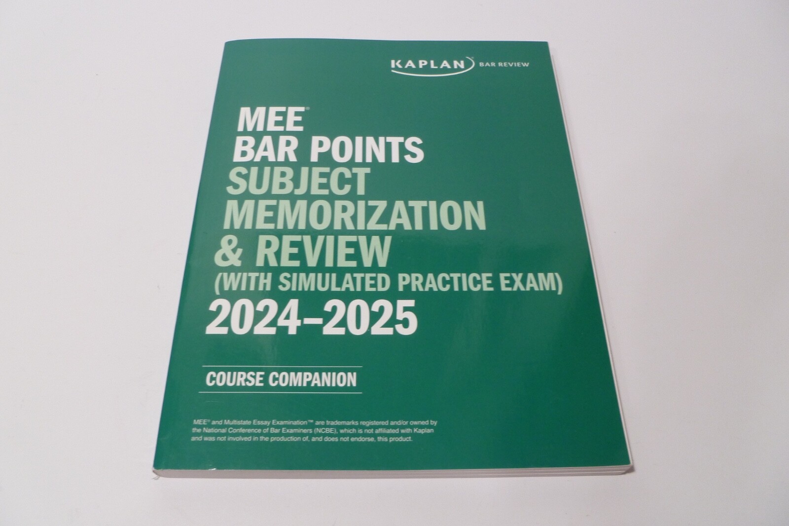 MEE Bar Points Subject Memorization & Review 2024-2025