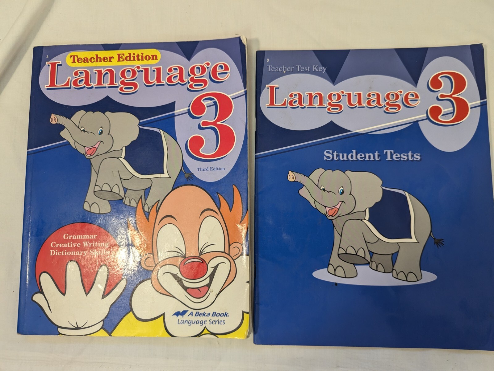 Abeka Language 3 3rd Gr Student Tests Third Edition Teacher Test Key HOMESCHOOL