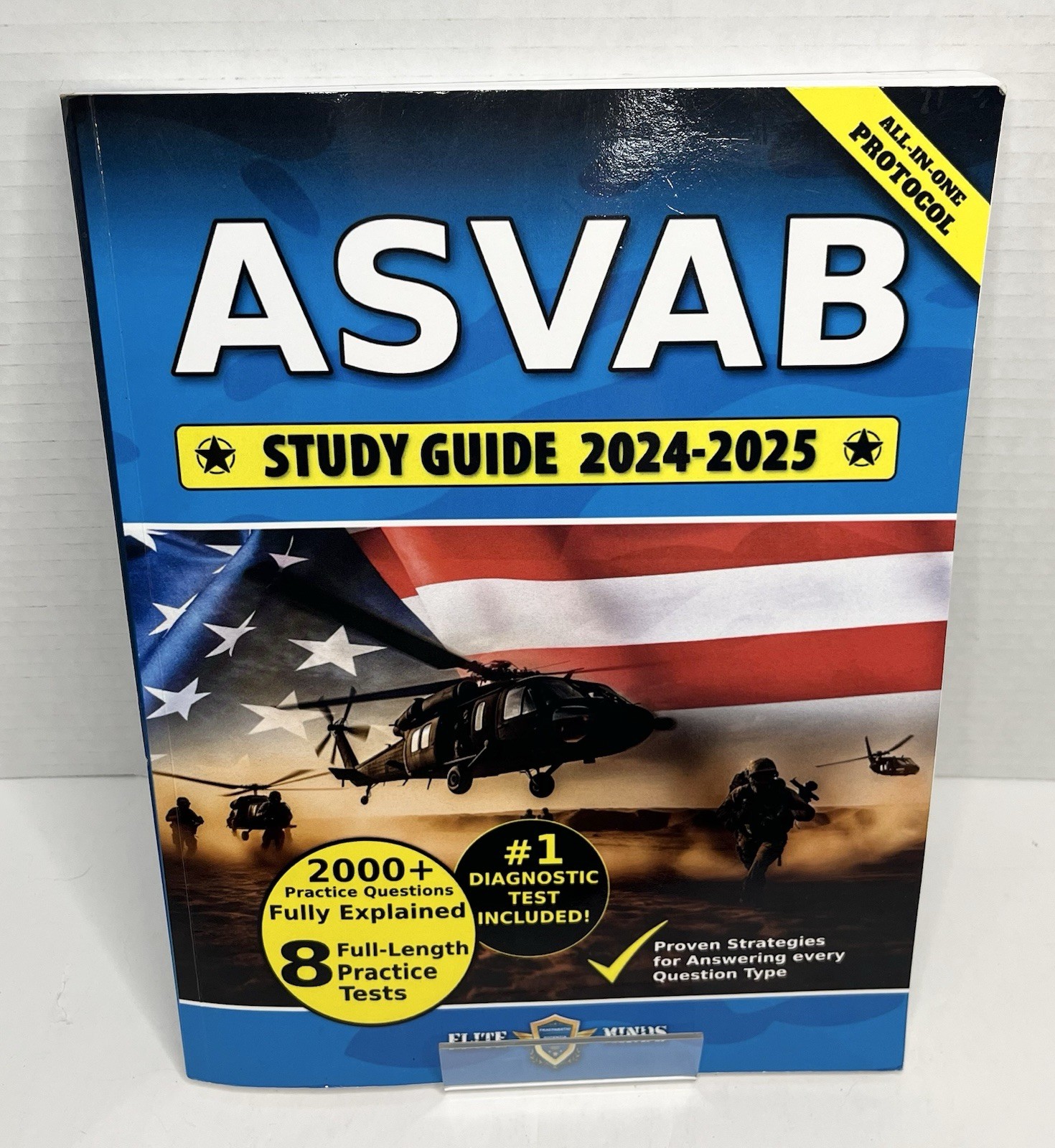 ASVAB Study Guide 2024-2025 Elite Minds All-In-One Protocol 2000+ Questions PB