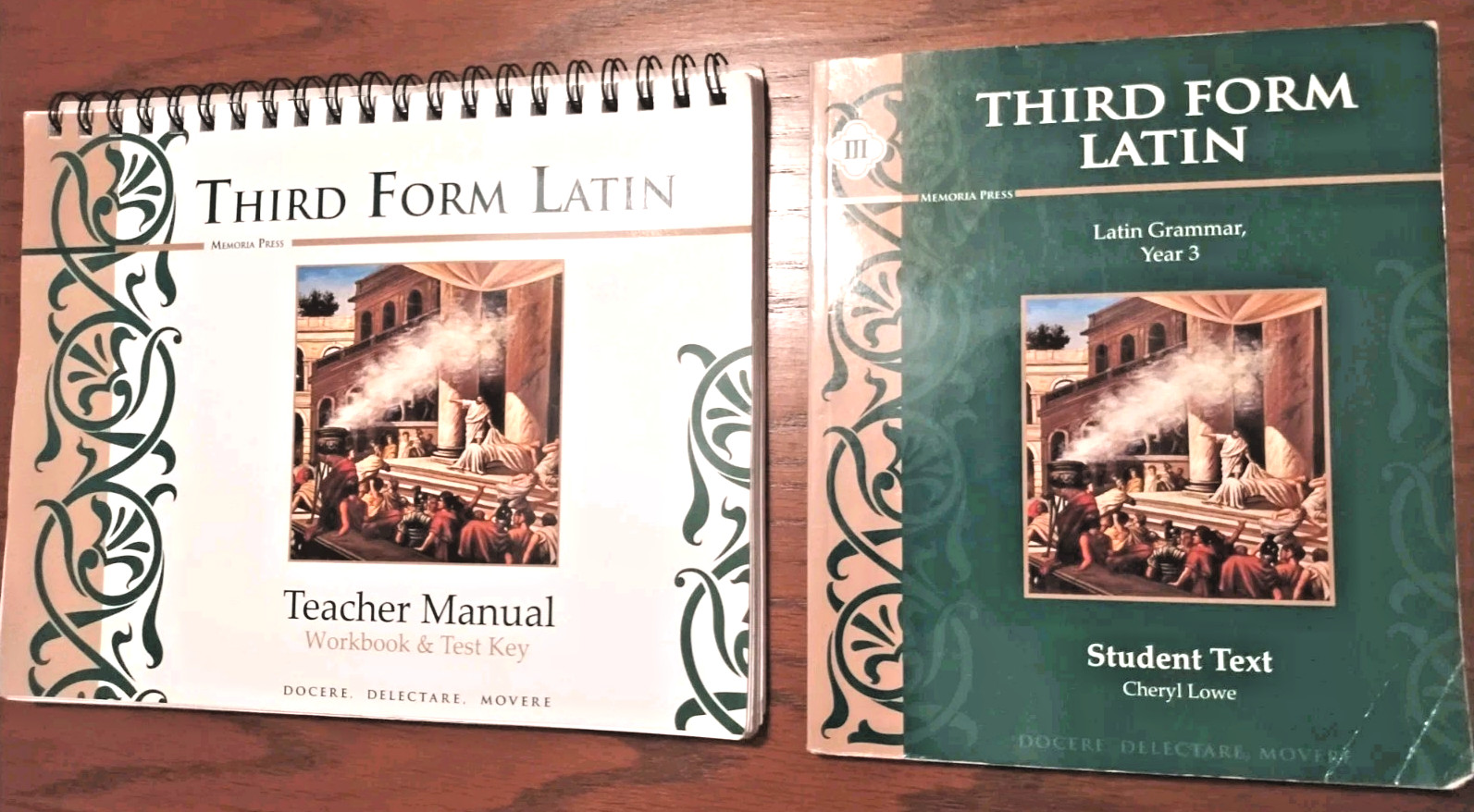 Memoria Press Third Form Latin Set, Student Text, Teachers Manual Workbook Test