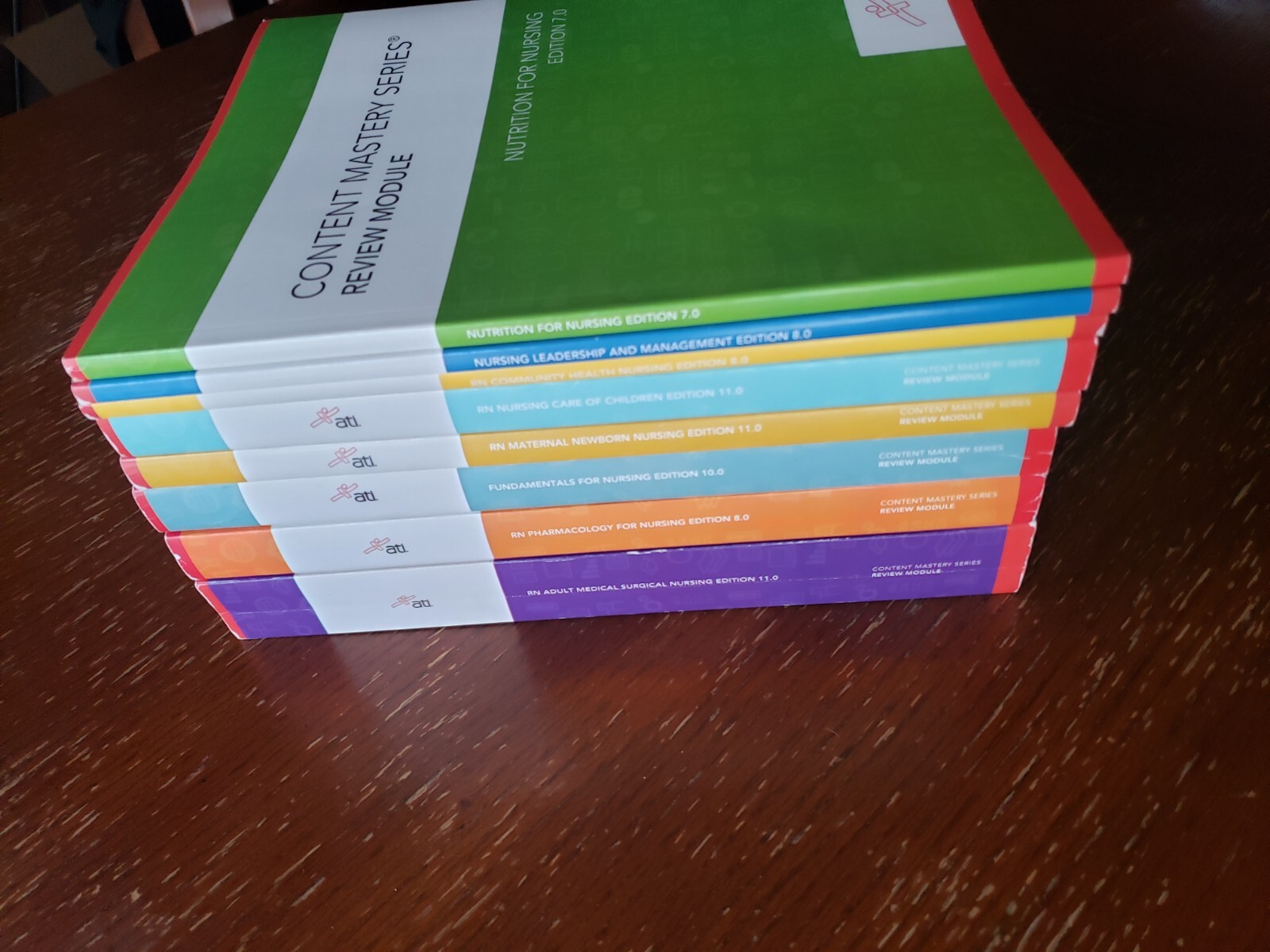 ATI Nursing Education Content Mastery Series Review Module Books Set 8 NCLEX RN