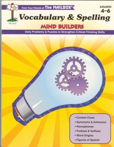 VOCABULARY & SPELLING MIND BUILDERS: GRADES 4 – 6 By A Fisher **Excellent**