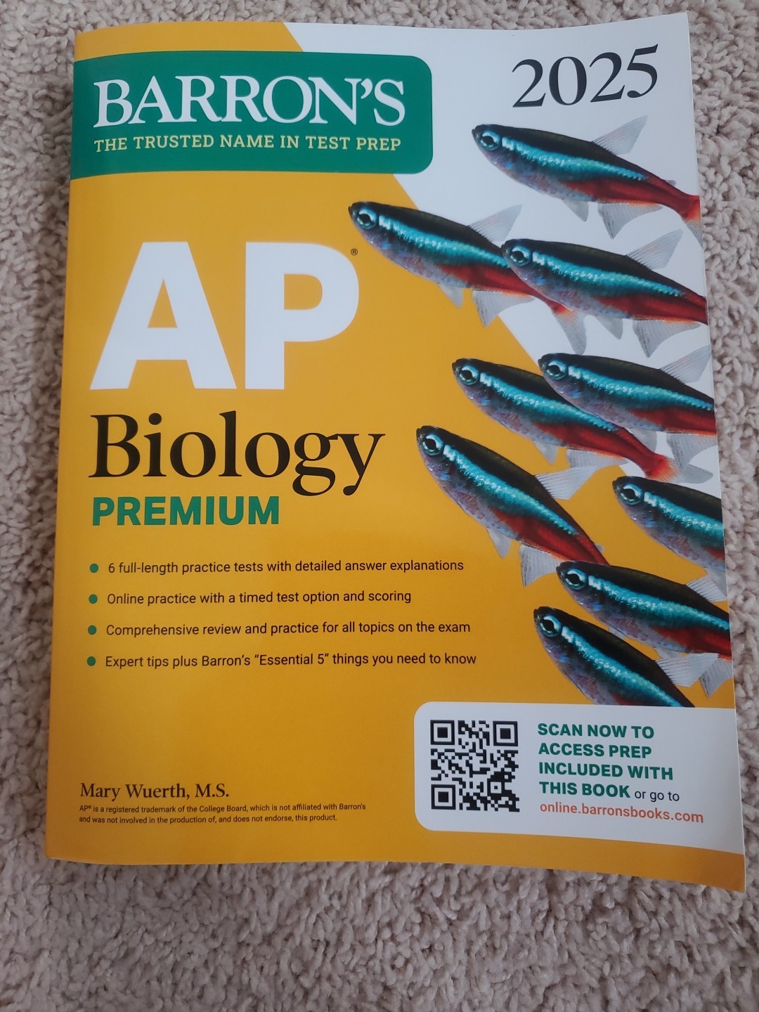 Barron’s AP Prep Ser.: AP Biology Premium, 2025: Prep Book with 6 Practice