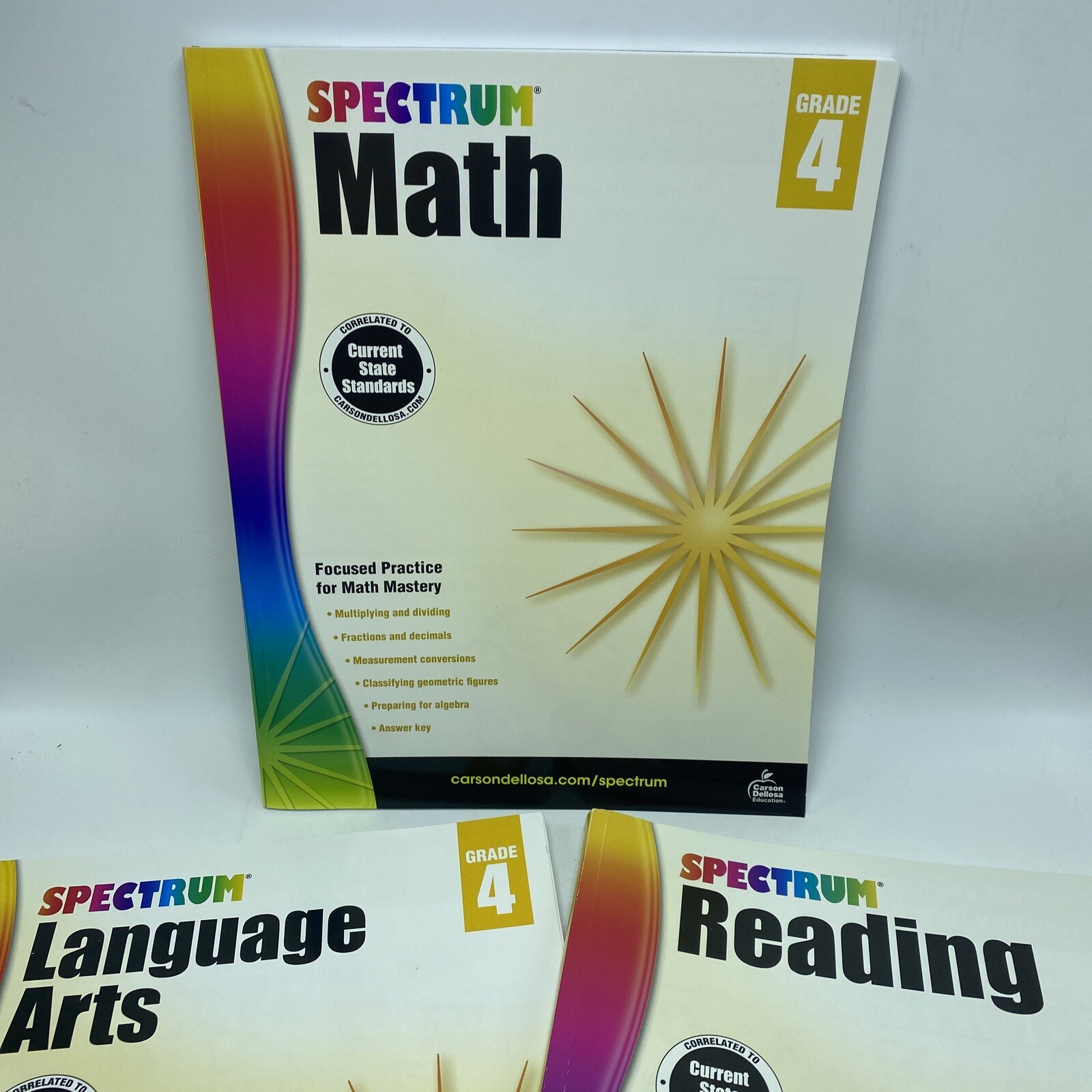 Spectrum Workbooks Grade 4 Paperback By Spectrum Reading Math & Language Arts