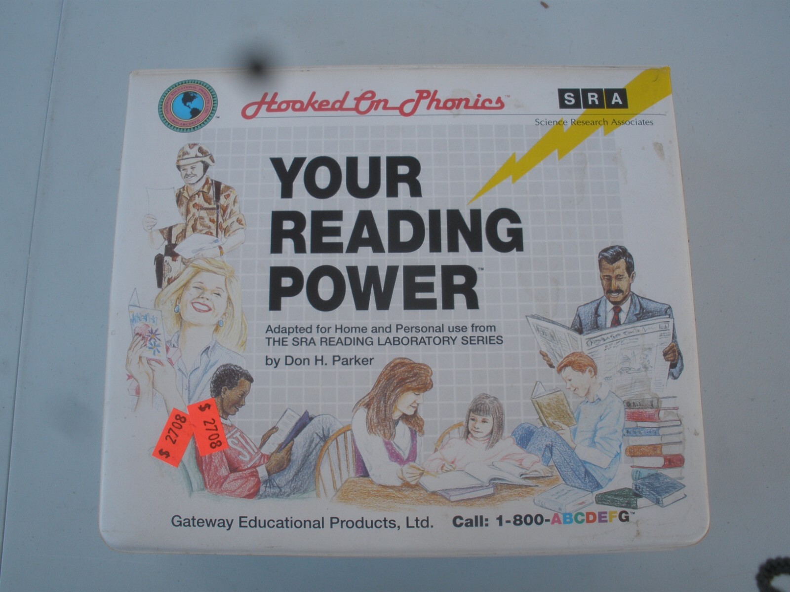 Hooked on Phonics SRA Gateway Ed. Products, Ltd. 4 Cassettes Power Builders1-100
