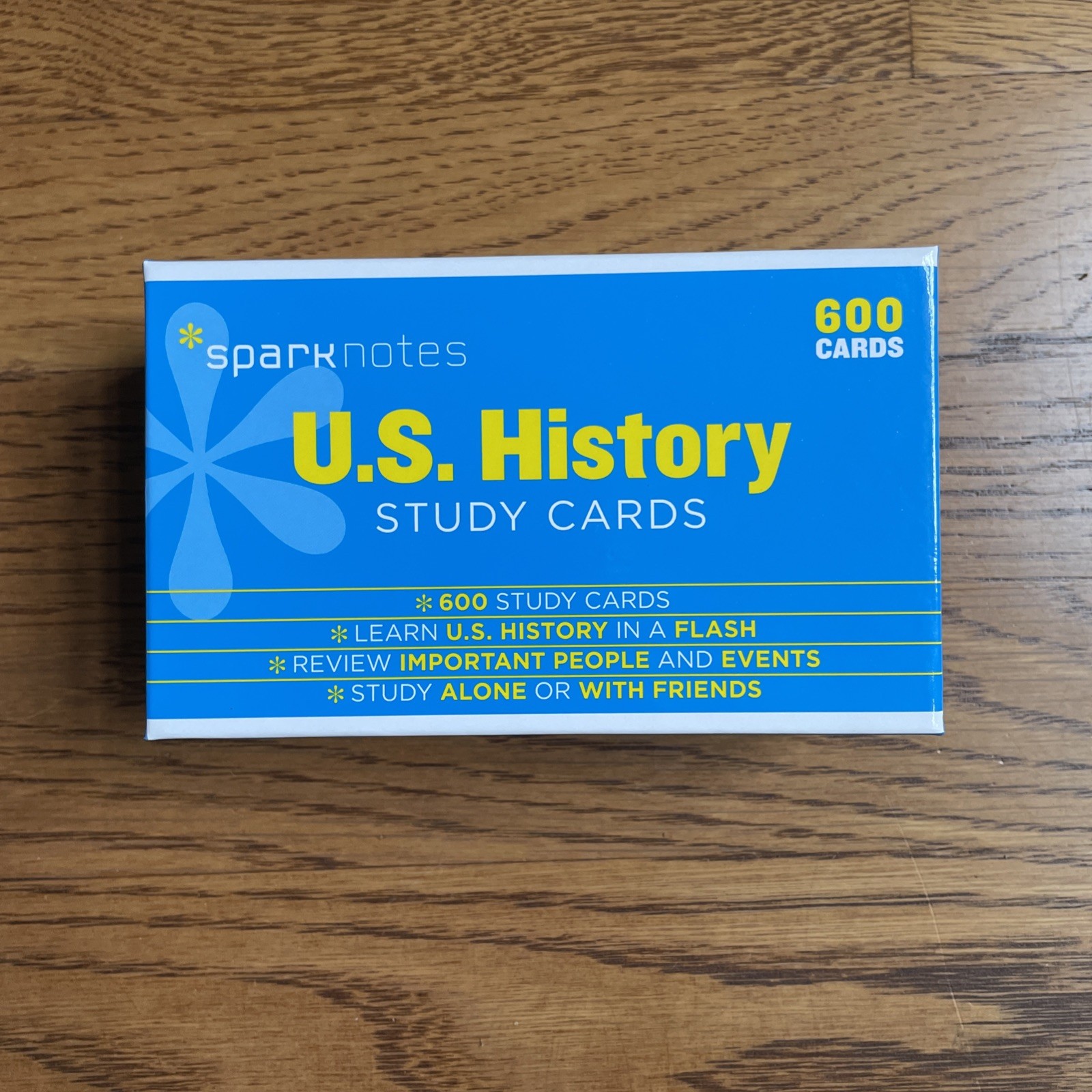 U.S. History SparkNotes Study Cards, 600 Cards (Volume 19)