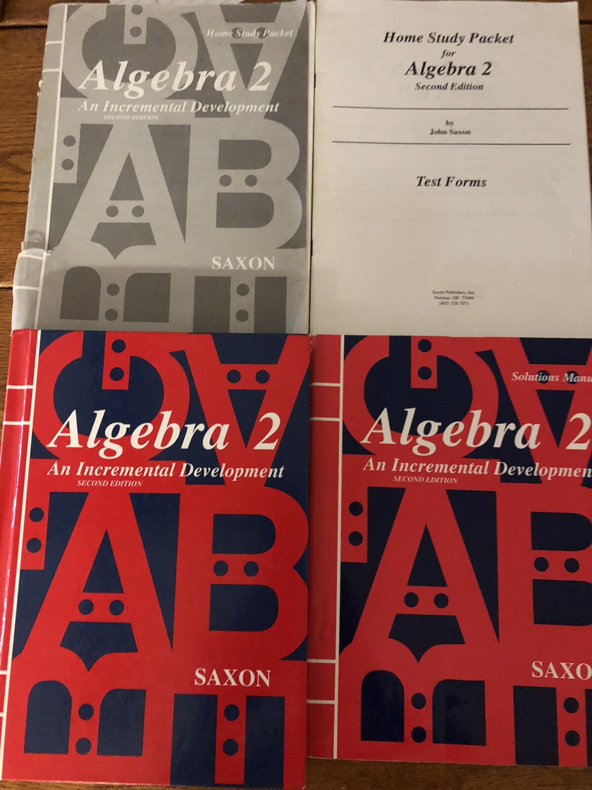 Saxon Math Algebra 2 Student Text Textbook Solutions Manual 2nd Edition