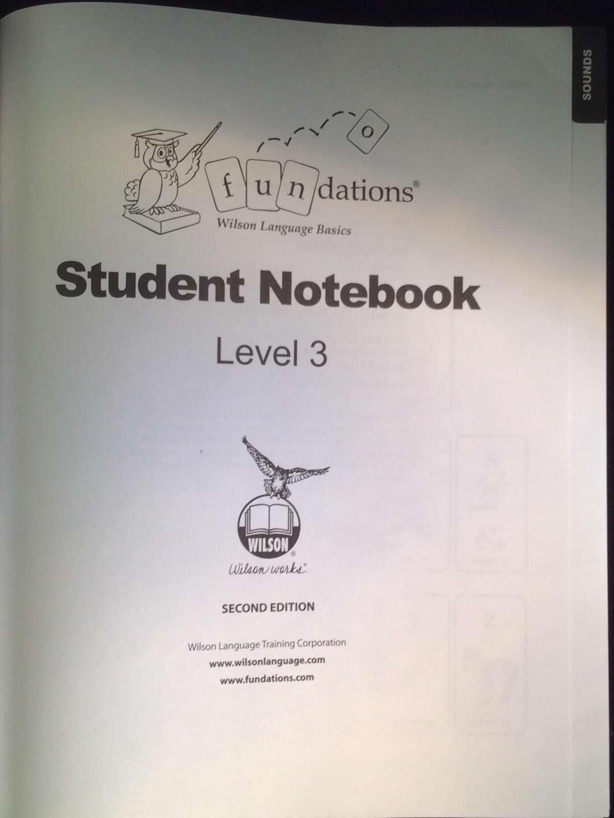 Fundations Student Notebook Level 3 Second Edition Wilson Language