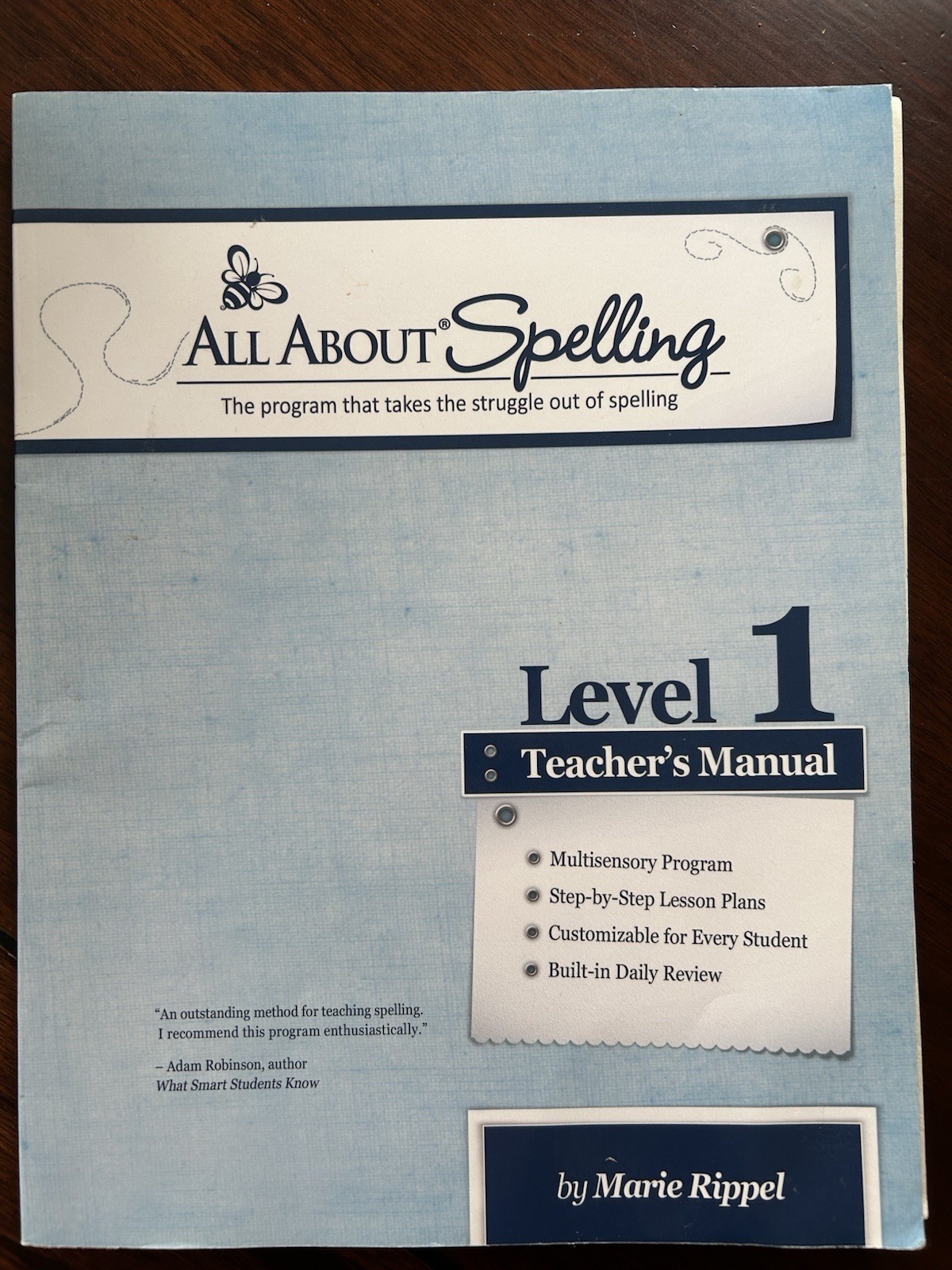All About Spelling Level 1 Teacher’s Manual – Paperback Marie Rippel Homeschool