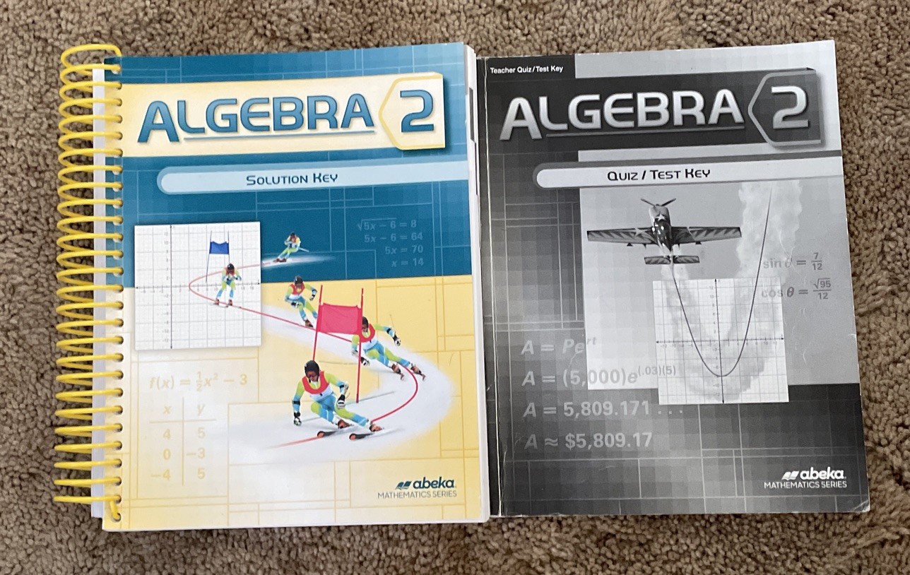 Abeka Algebra 2 Solution Key & Quiz/Test Key Homeschool High School Math