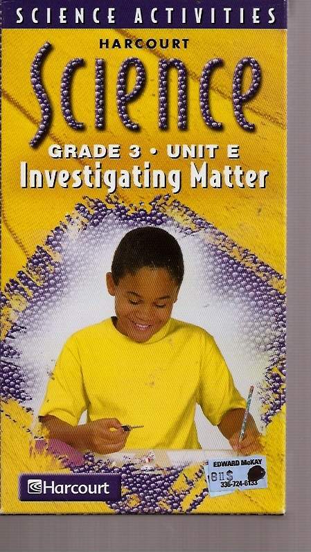 Harcourt Science Activity Video Unit E : Investigating Matter (VHS)