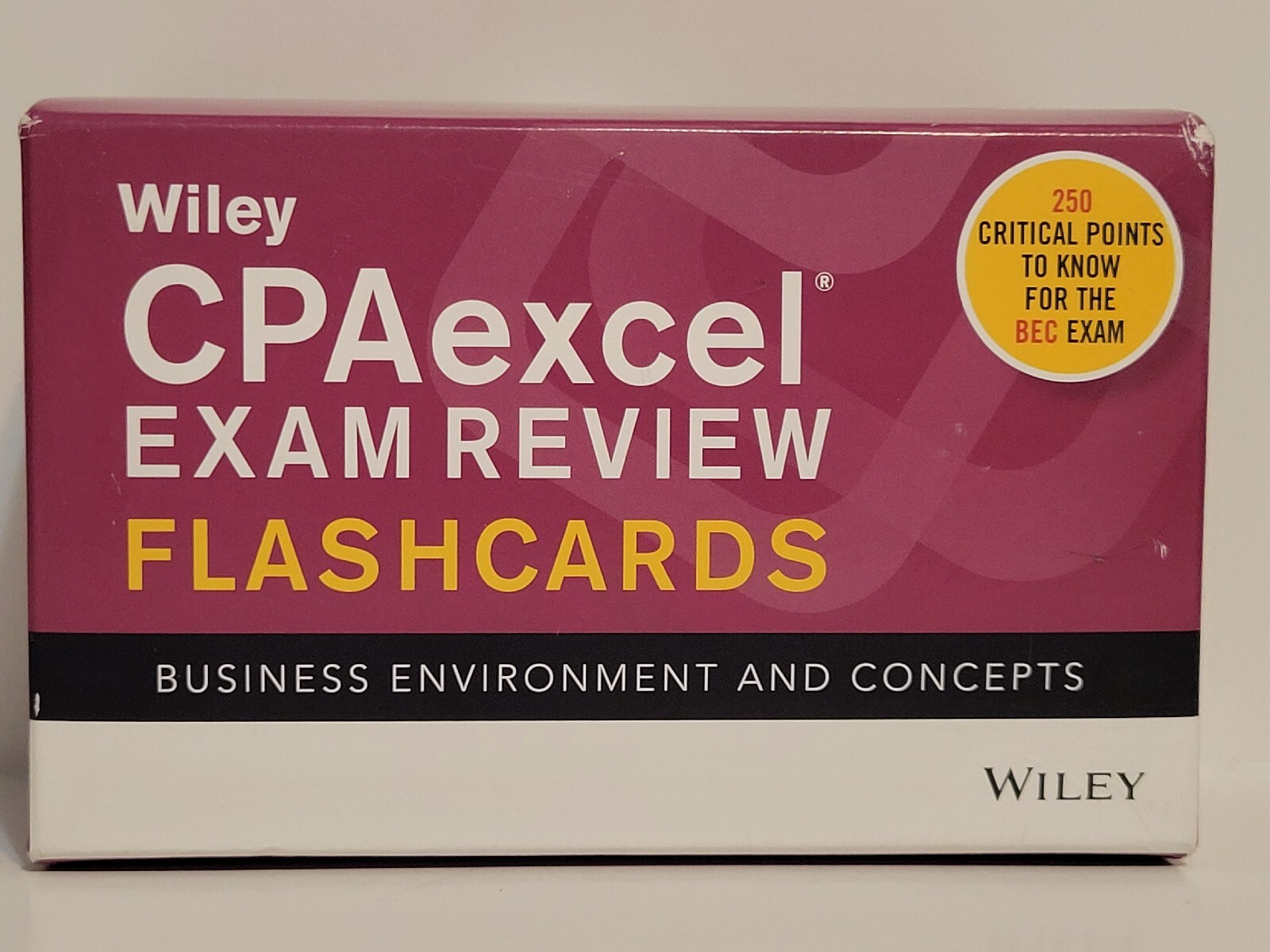 Wiley CPAexcel Exam Review 2019 Flashcards: Business Environment and Concepts