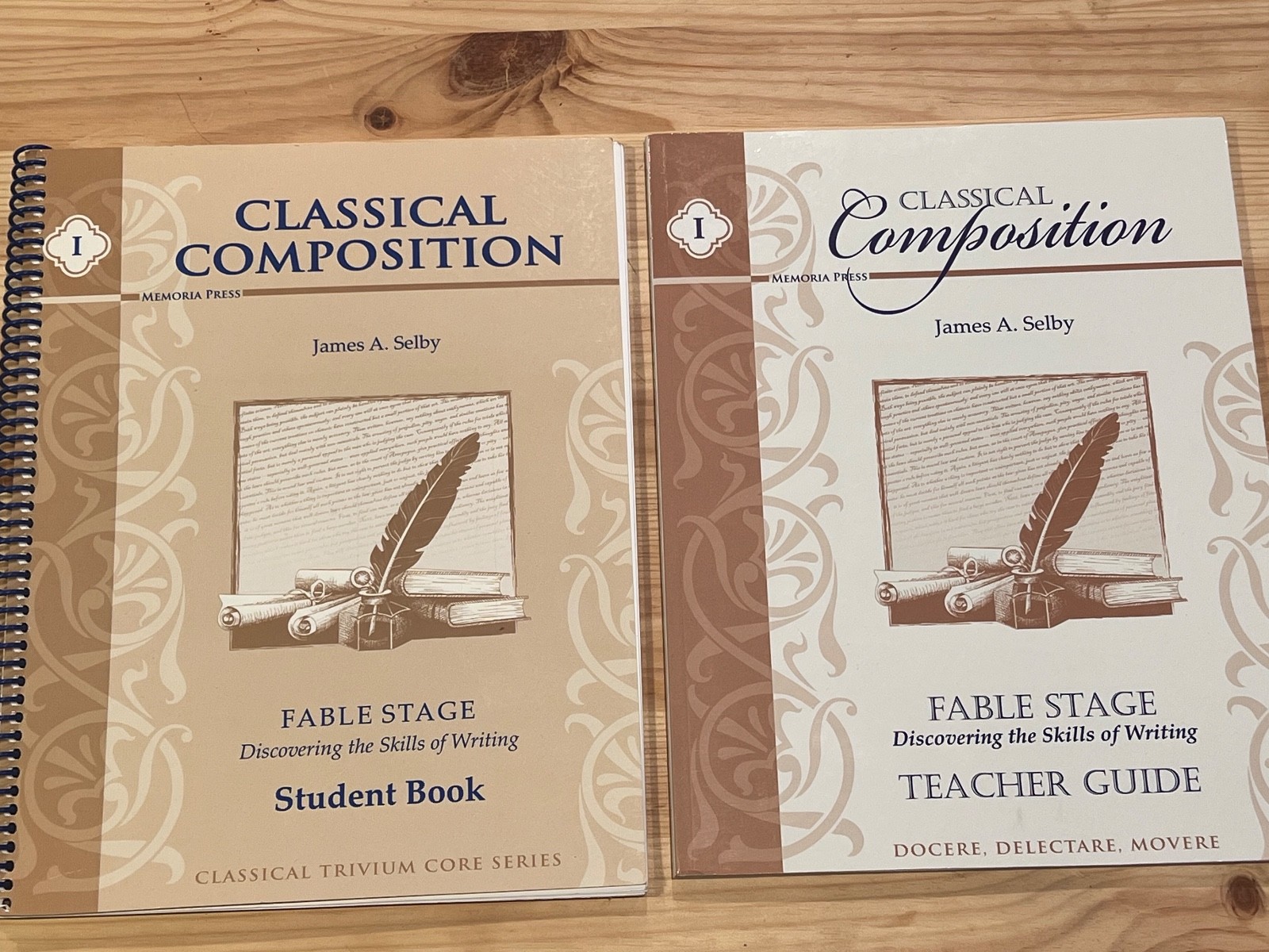 Memoria Press Composition: Student book & Teacher guide: Parts I & II-full year