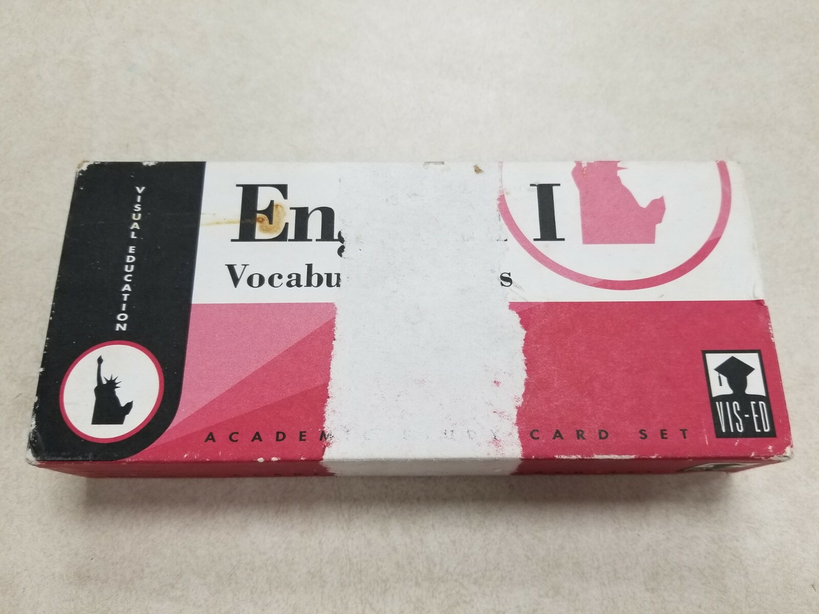 Visual Education English I Vocabulary Academic Study Card set in box