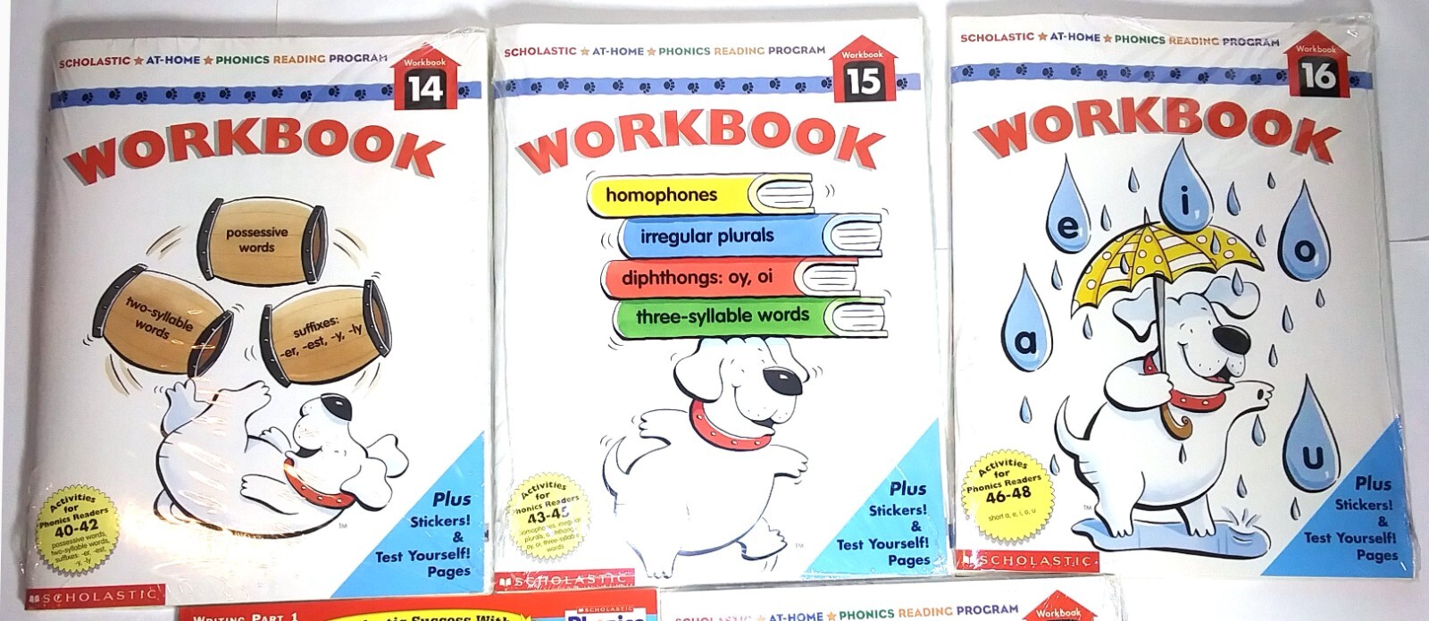 Scholastic Phonics Reading Program Step 4 – Workbooks 13-16 + Writing Workbook