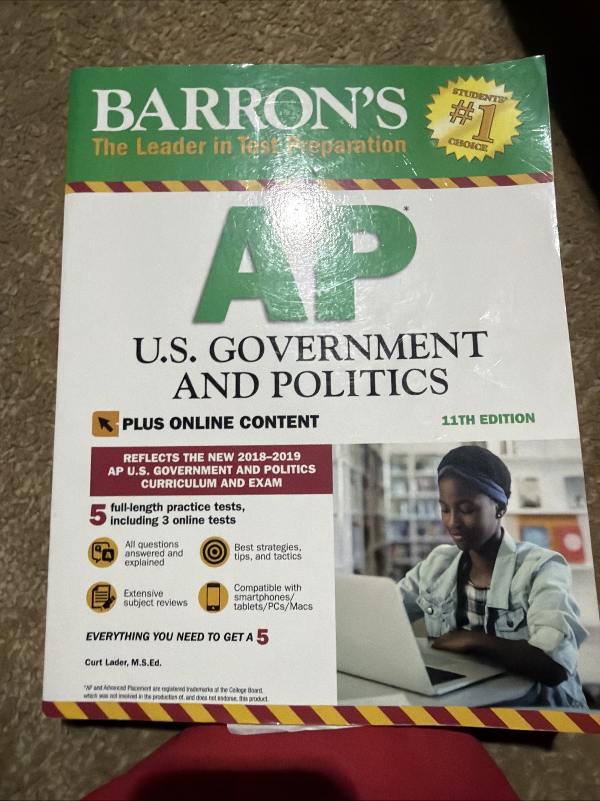 Barron’s Test Prep Lot – AP Calculus, Mic/MacEcono, Env Science, Psych, US GOV