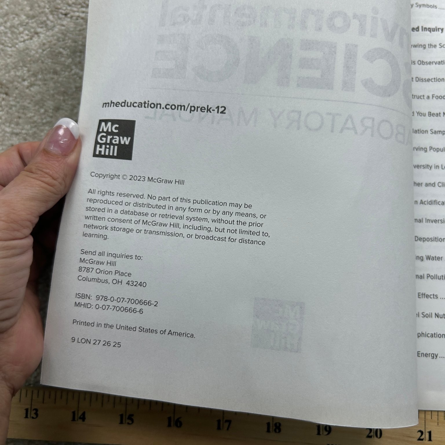 Environmental Science Laboratory Manual 2023 McGraw Hill Textbook