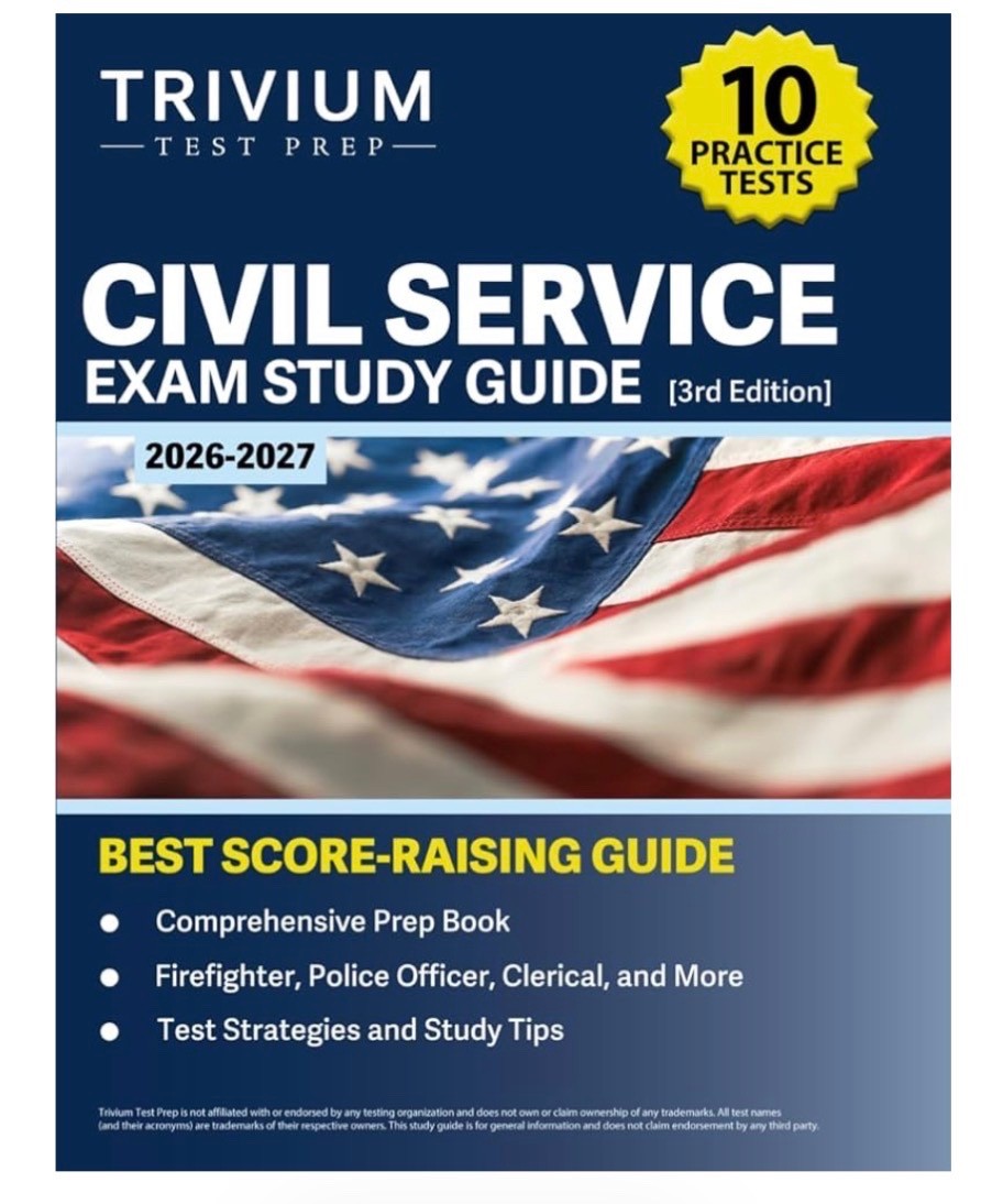 Civil Service Exam Study Guide 2026-2027: 10 Practice Tests and Comprehensiv NEW