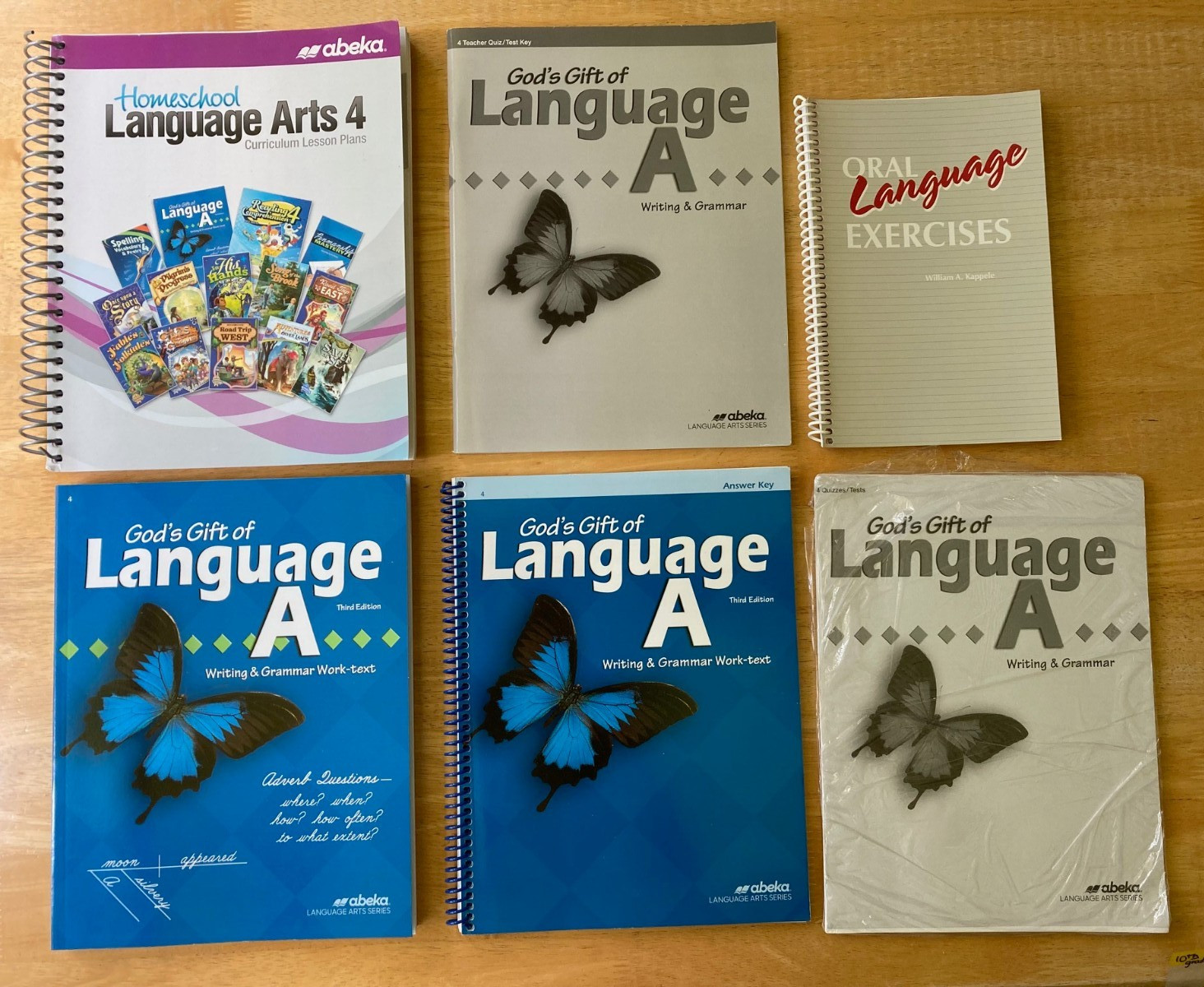ABEKA Language Arts 4 Language A/Spelling/Readers/Tests/Lesson Plans Lot of 17