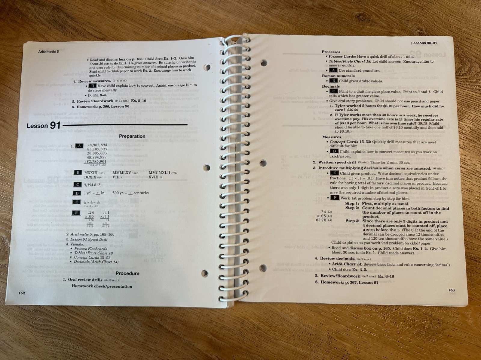 Abeka Arithmetic 5 Lesson Plans and Answer Key – 5th Grade Math Homeschool