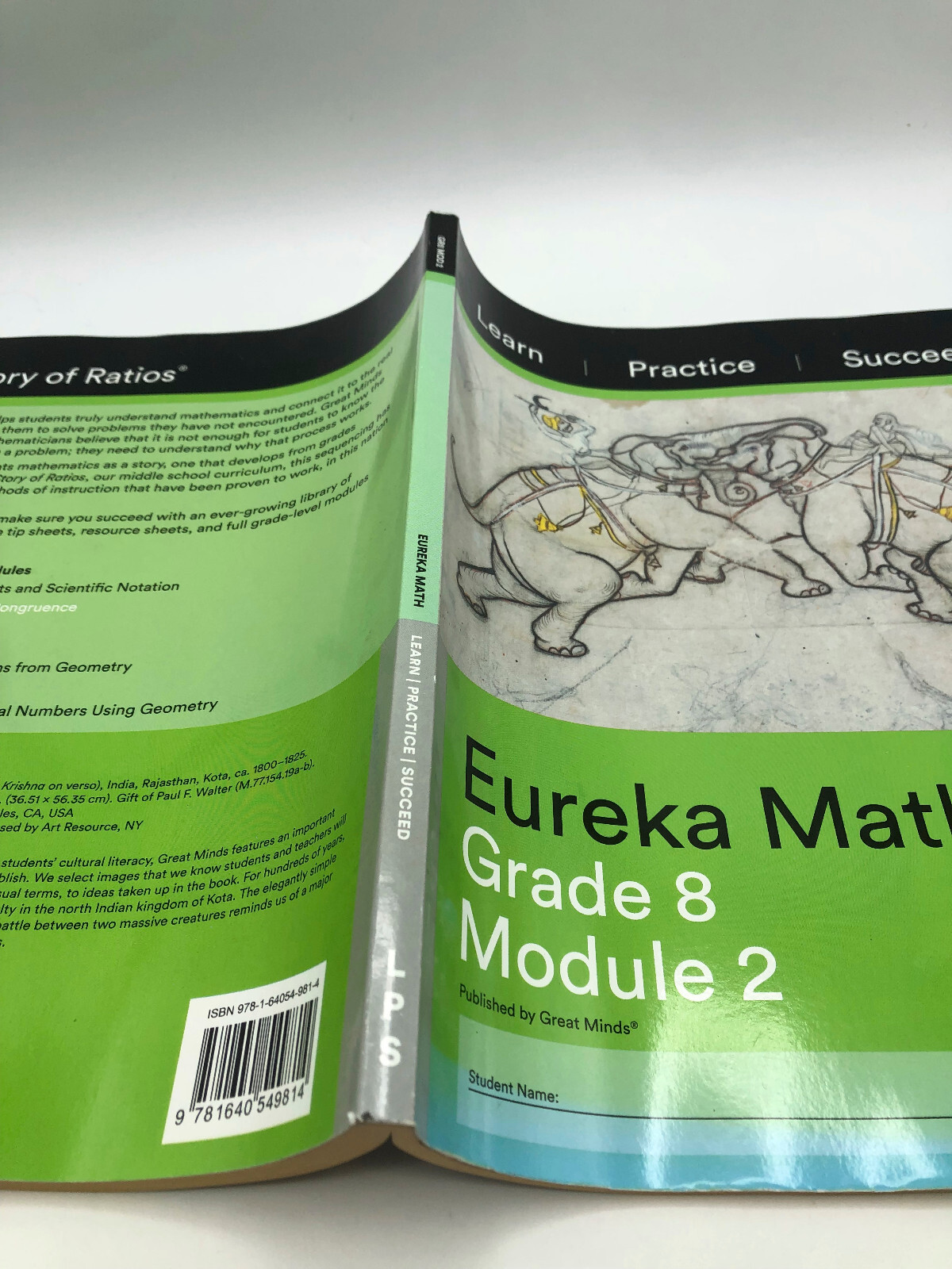 Eureka Math Grade 8 Module 2 LEARN PRACTICE SUCCEED NEW STUDENT WORKBOOK FREE SH