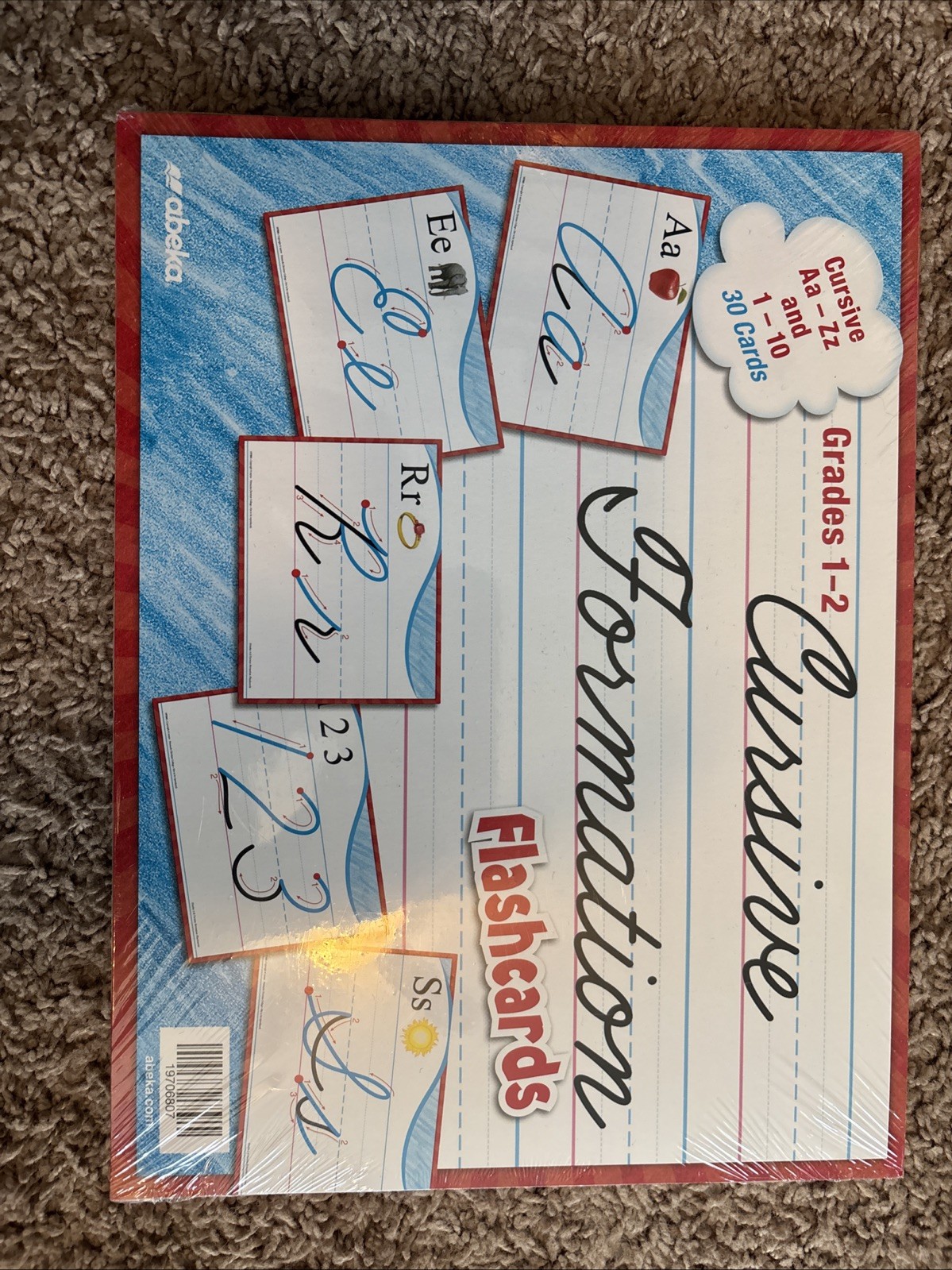 Abeka Cursive Formation Flashcards Sealed, Grades 1-2