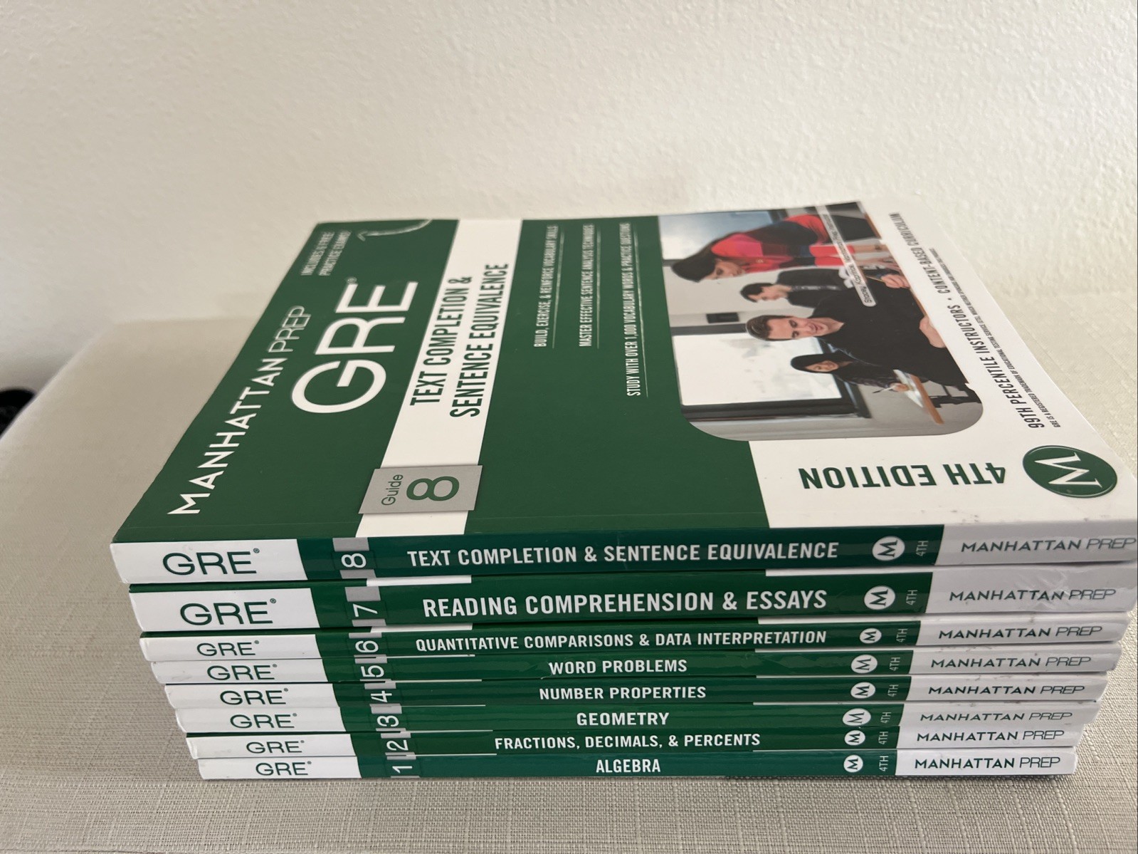 Manhattan Prep GRE Books 4th Edition 8 Pack