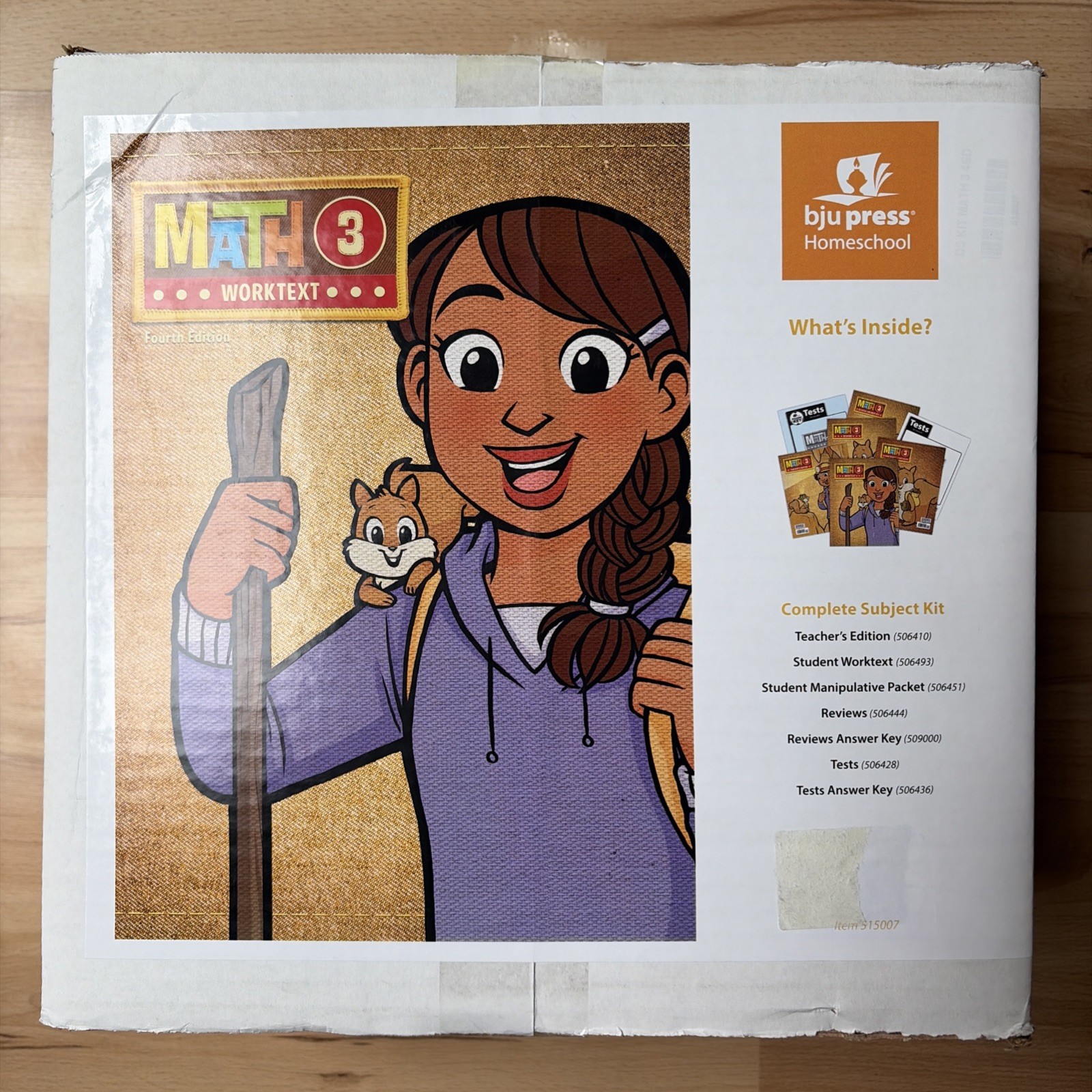 NEW BJU Bob Jones 3rd grade MATH 3 Complete Subject Kit CURRENT 4th Ed. Box Set