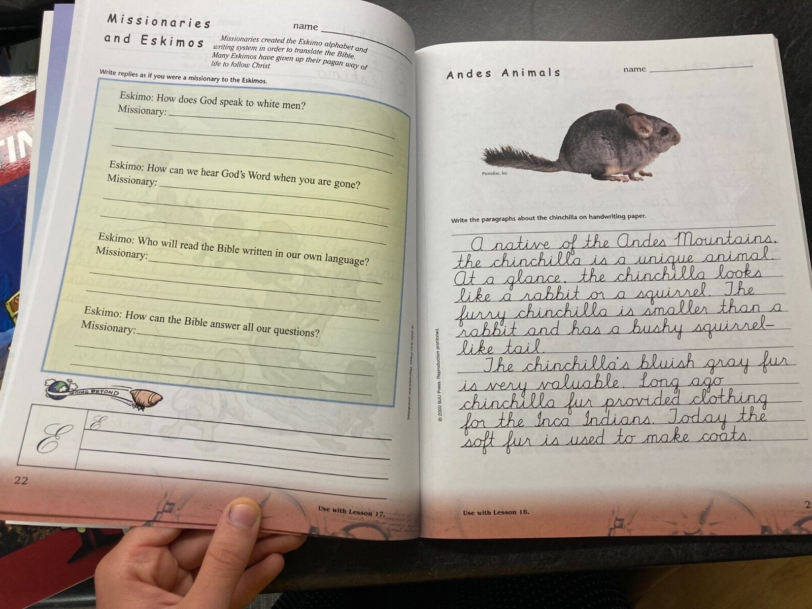 BJ Fifth Grade Handwriting Second Edition