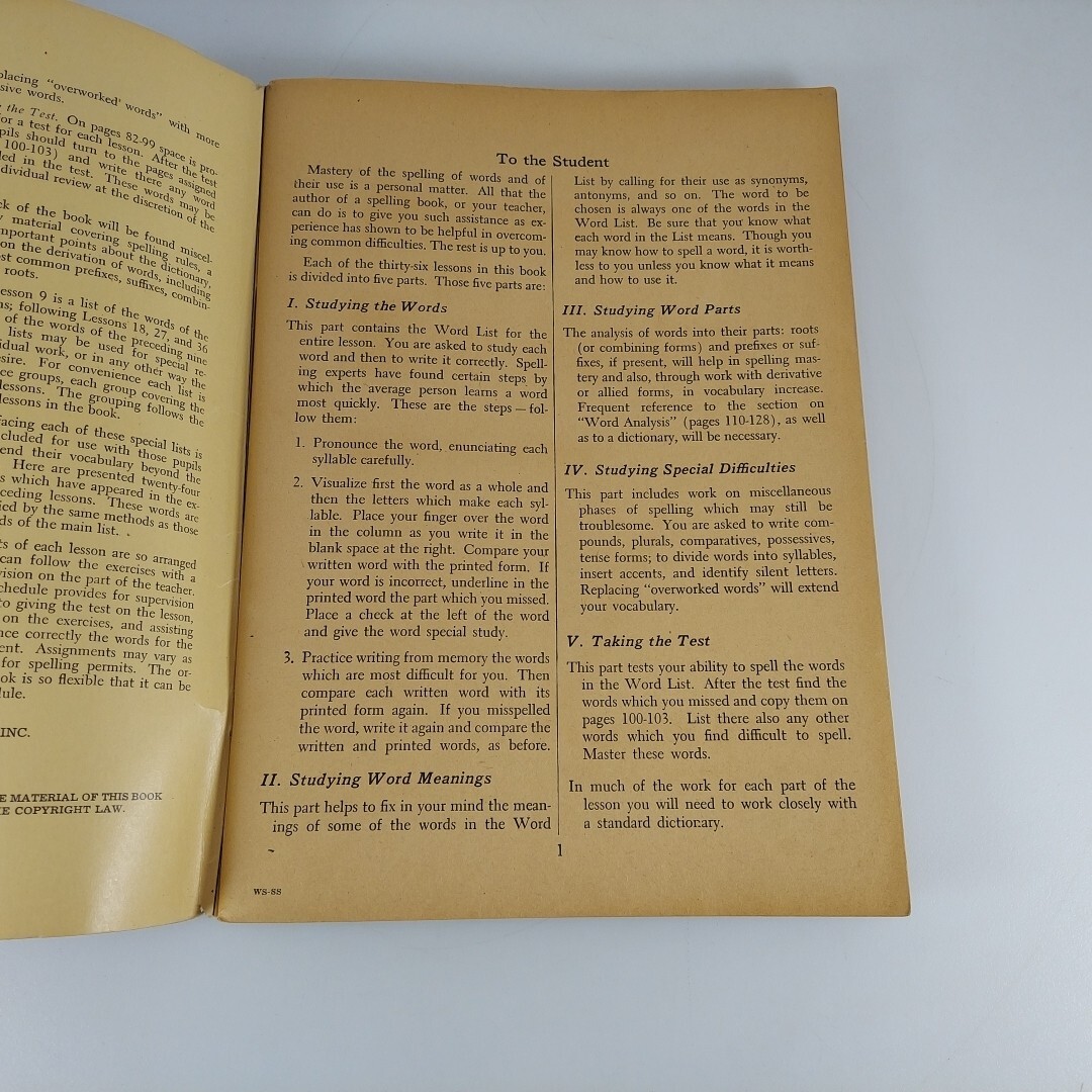 Progressive Word Mastery Word Study For Secondary Schools David Patton 1945 PB