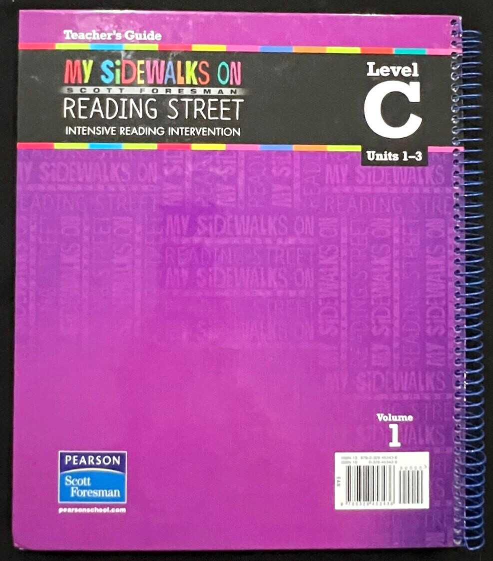 SIDEWALKS ON READING STREET – Level C (Units 1-3) Vol 1 – TEACHER GUIDE (2011)