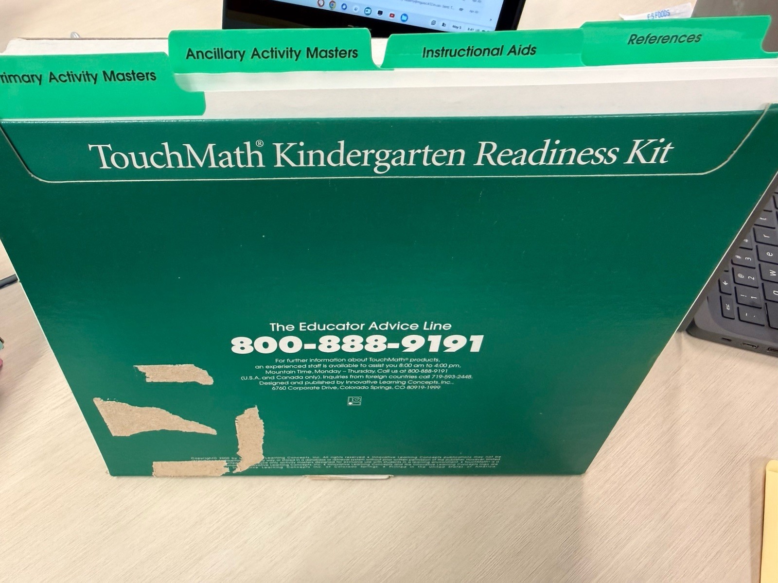 TouchMath Kindergarten Readiness Kit TM611 Loose Leaf First Edition