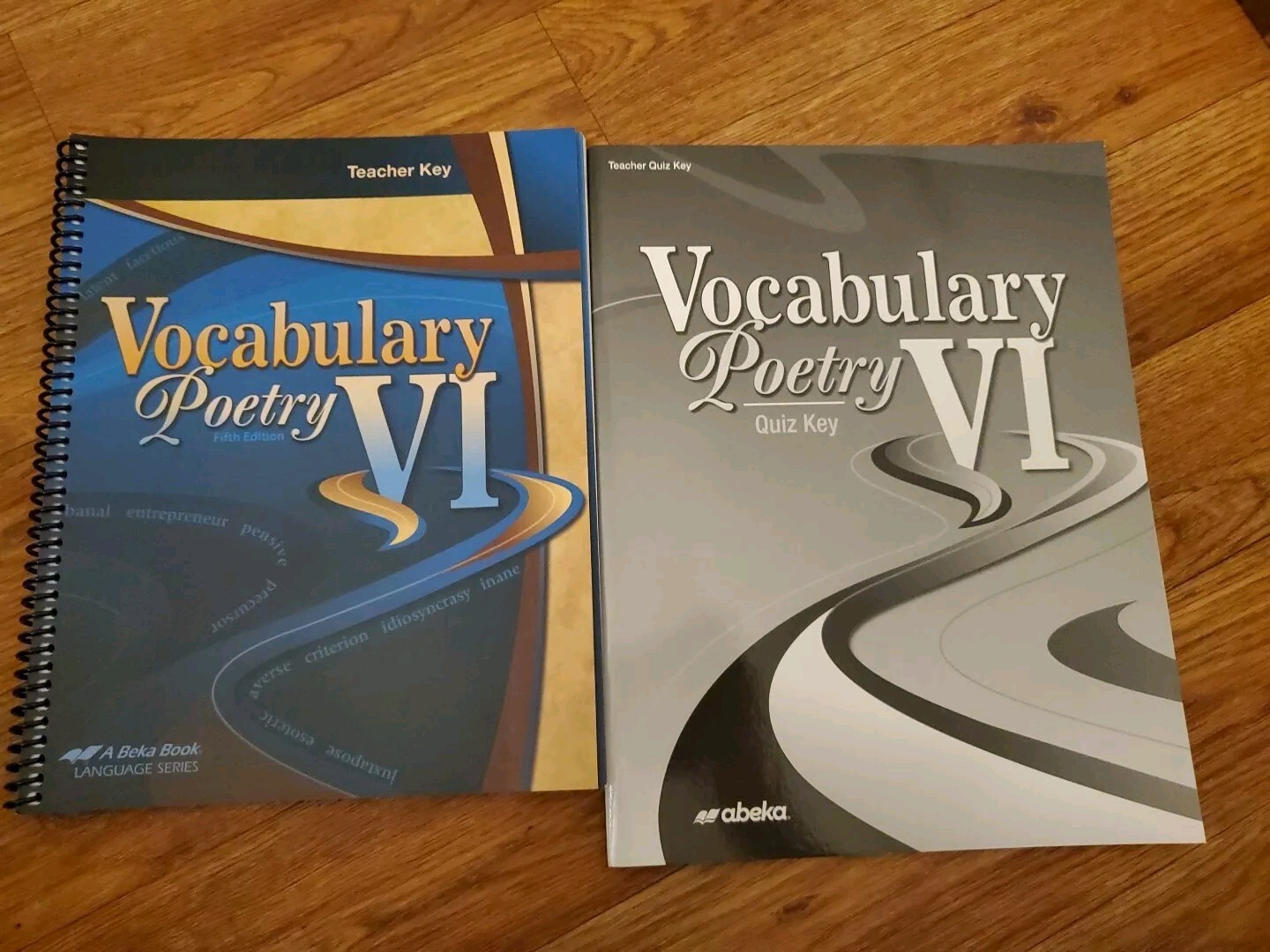Abeka Vocabulary Poetry VI 5th ed. spiral Teacher Key & Teacher Quiz Key 