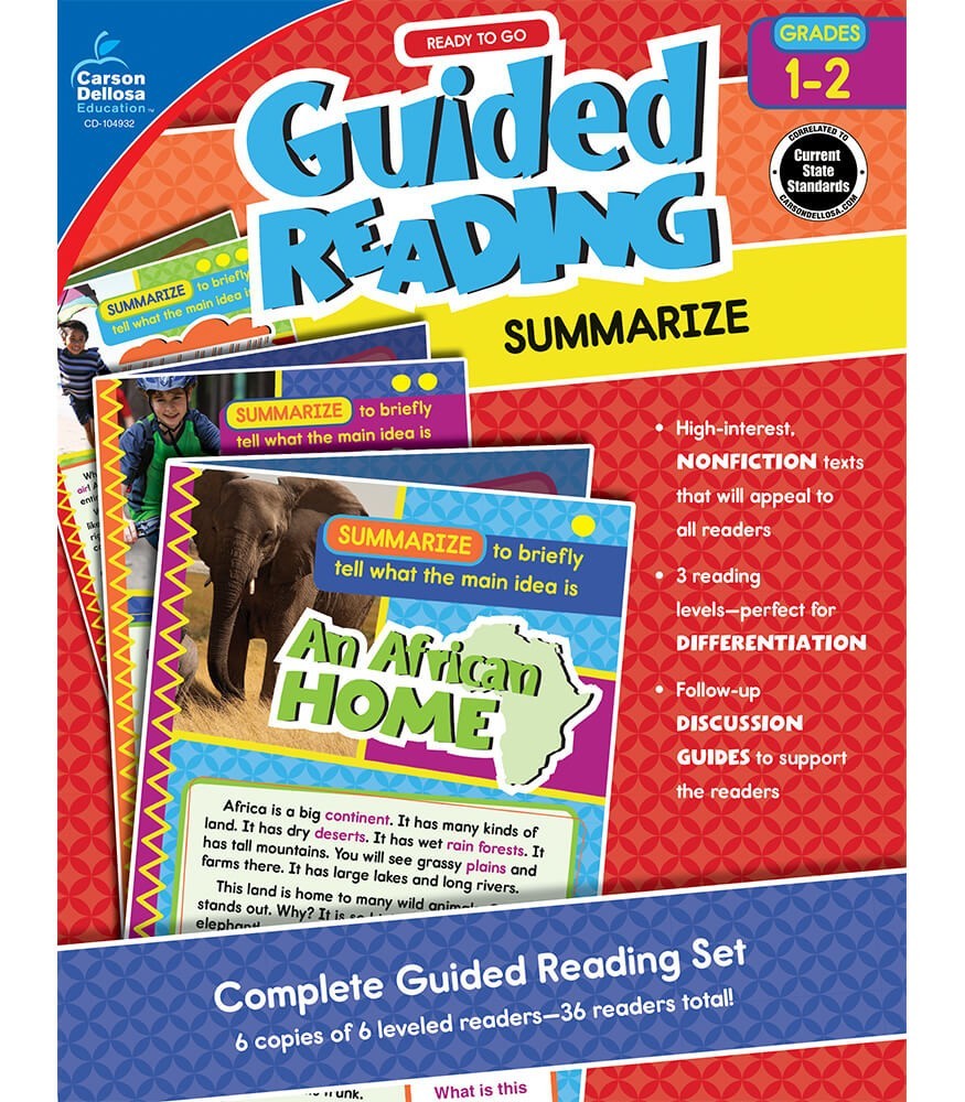 Guided Reading: Summarize Complete Guided Reading Set Grade 1-2 NEW!