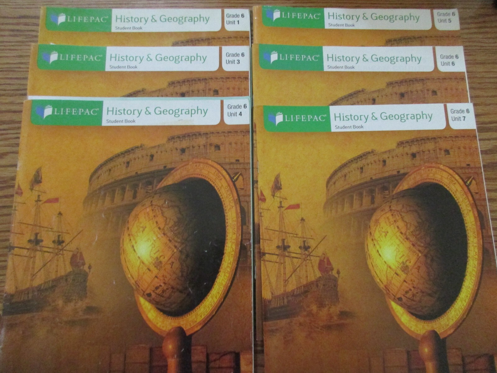 History & Geography 6 Lifepacs Units 1, 3-10 & Teacher Guide