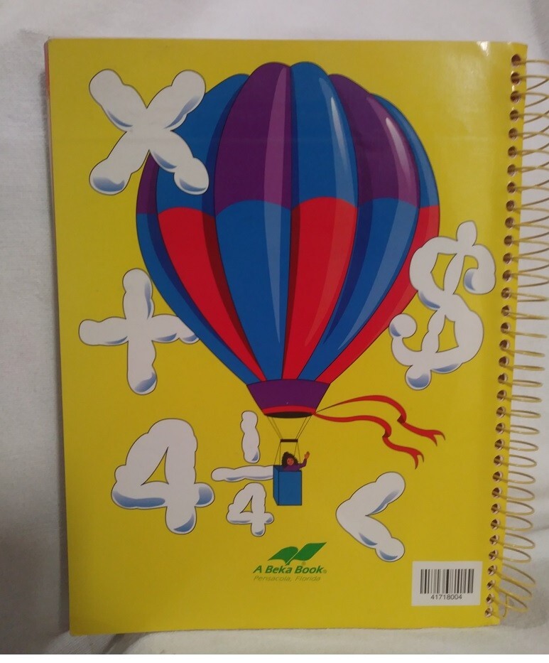 Arithmetic 2 Spiral Workbook Teacher Edition 41718004 A Beka Book 1994 Christian