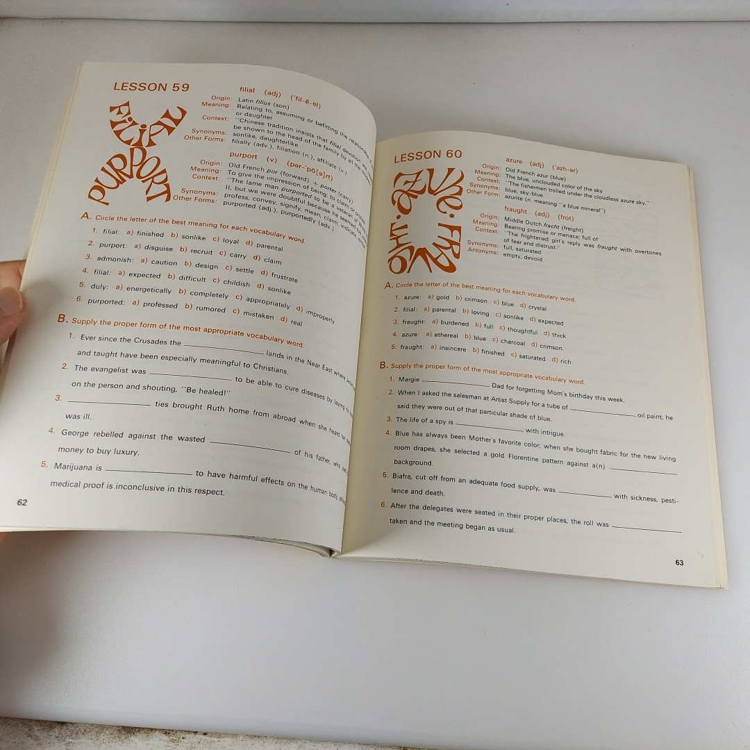 Stanford / McGraw-Hill Vocabulary 6 Gene Stanford 1971 Study Guide Workbook