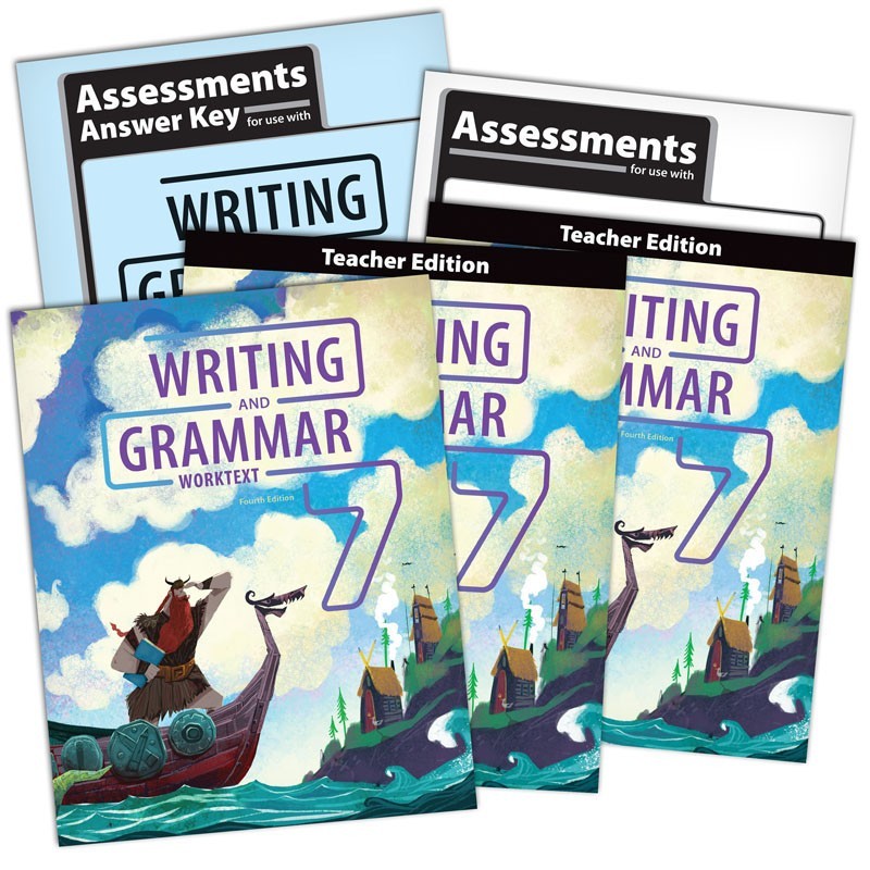 BJU Bob Jones 7th grade Writing & Grammar 7 SET English Student WorkText 4th Ed
