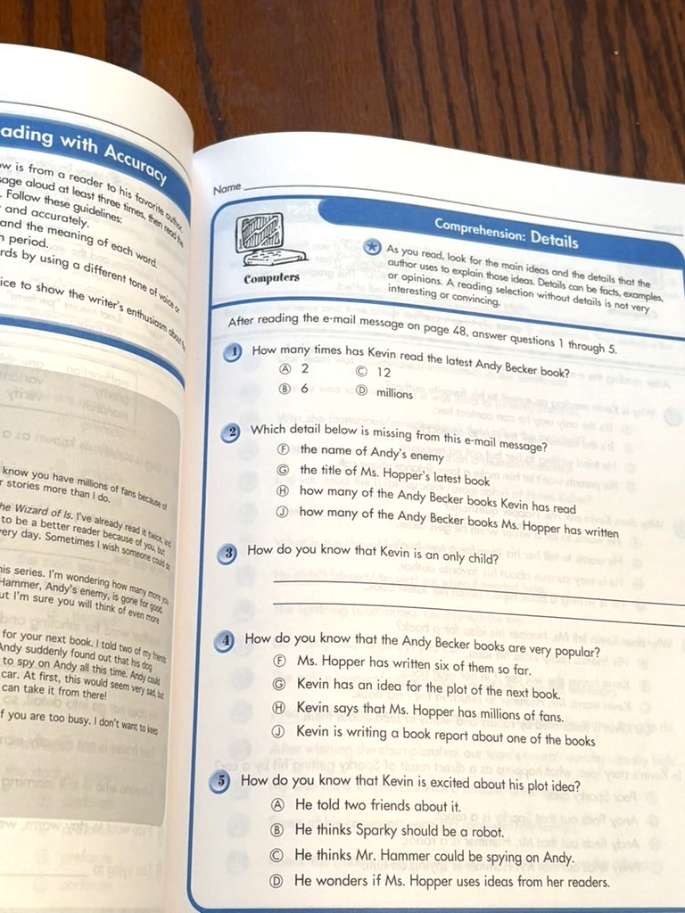 Reading high interest skill building for home & school 6th grade