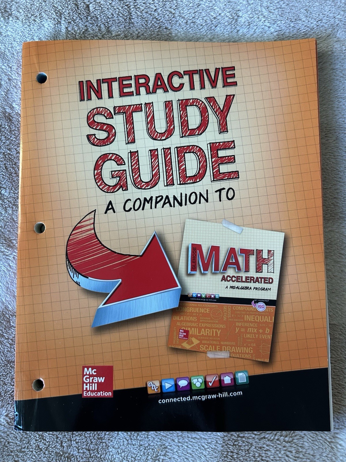 Glencoe Math Accelerated 2017 Interactive Study Guide Homeschool Pre-Algebra